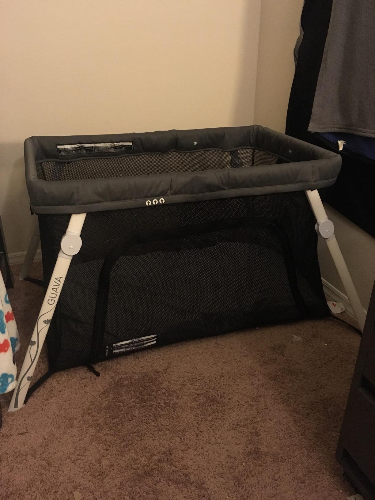 Guava Family Travel Crib Includes Lightweight Backpack Design, Certified Baby Safe Portable Crib, Folding Play Yard customer photo 1