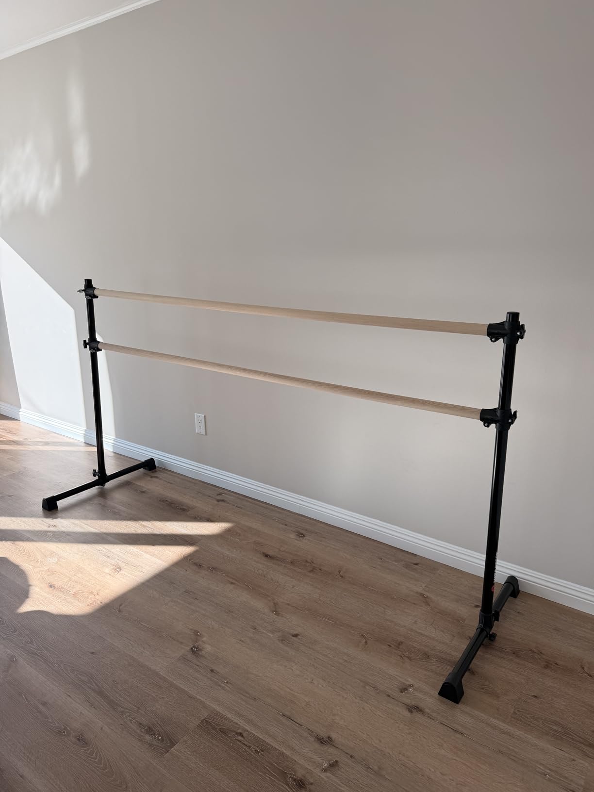 VITA Barre Portable Freestanding Double Ballet Barre, Prodigy, Wood | Adjustable Height, USA Made, Home or Gym Exercise Equipment for Kids & Adults | Dance, Fitness, Pilates customer photo 1