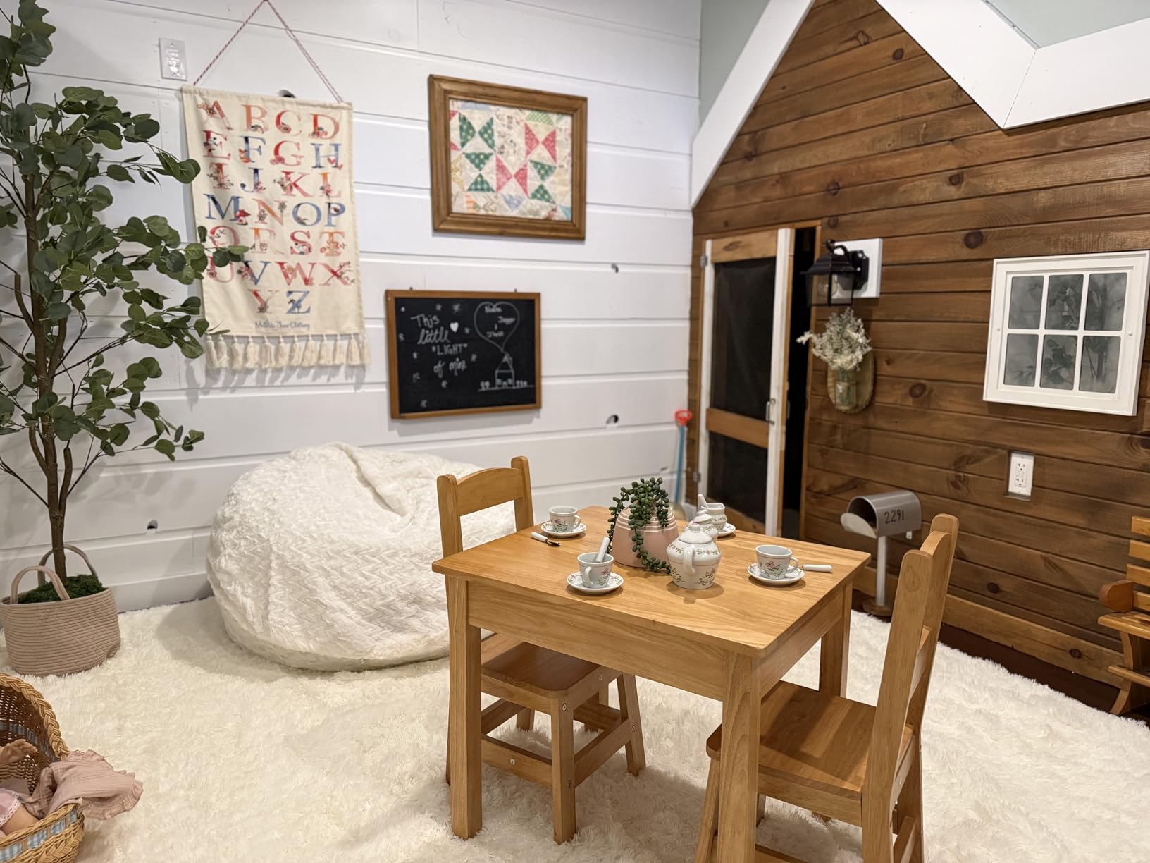 Melissa & Doug Solid Wood Kids Table and Chairs (2), Premium Quality Wooden Toddler Table and Chair Set for Kids Playroom Furniture customer photo 2