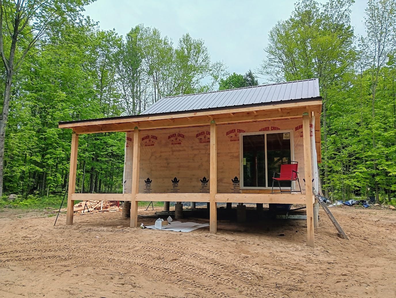 24x24 Cabin w/Covered Porch Plans Package, Blueprints, Material List customer photo 2