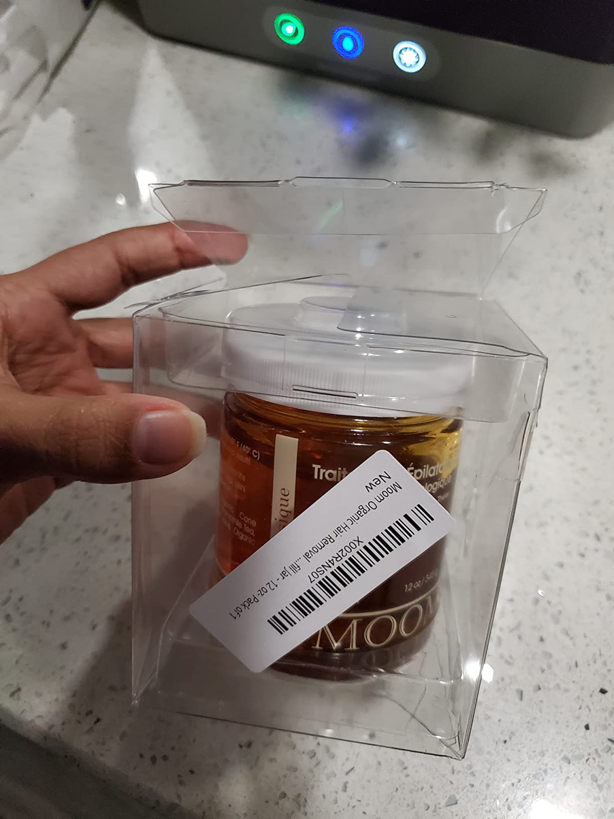 MOOM USDA Organic Sugar Wax Hair Removal for Body, Face & Bikini - 12 oz | Tea Tree Oil Wax for Women and Men - Body, Leg & Facial wax - Soft Wax for Sensitive Skin (Strips & Sticks Not Included) customer photo 2