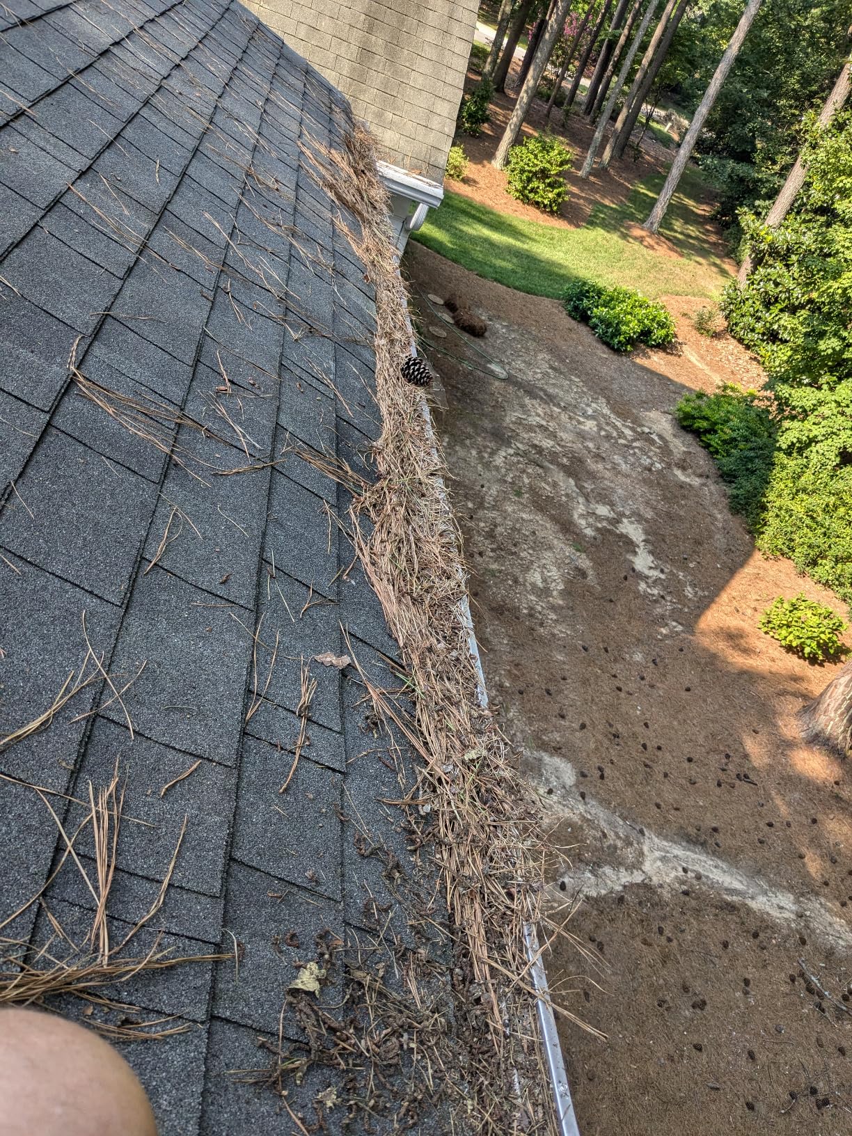 FlowGuard Gutter Guard, USA Made Professional DIY 5 Inch 50-Year Gutter Cover Leaf Protection System - White - Aluminum - 102 Feet - by FlexxPoint customer photo 1