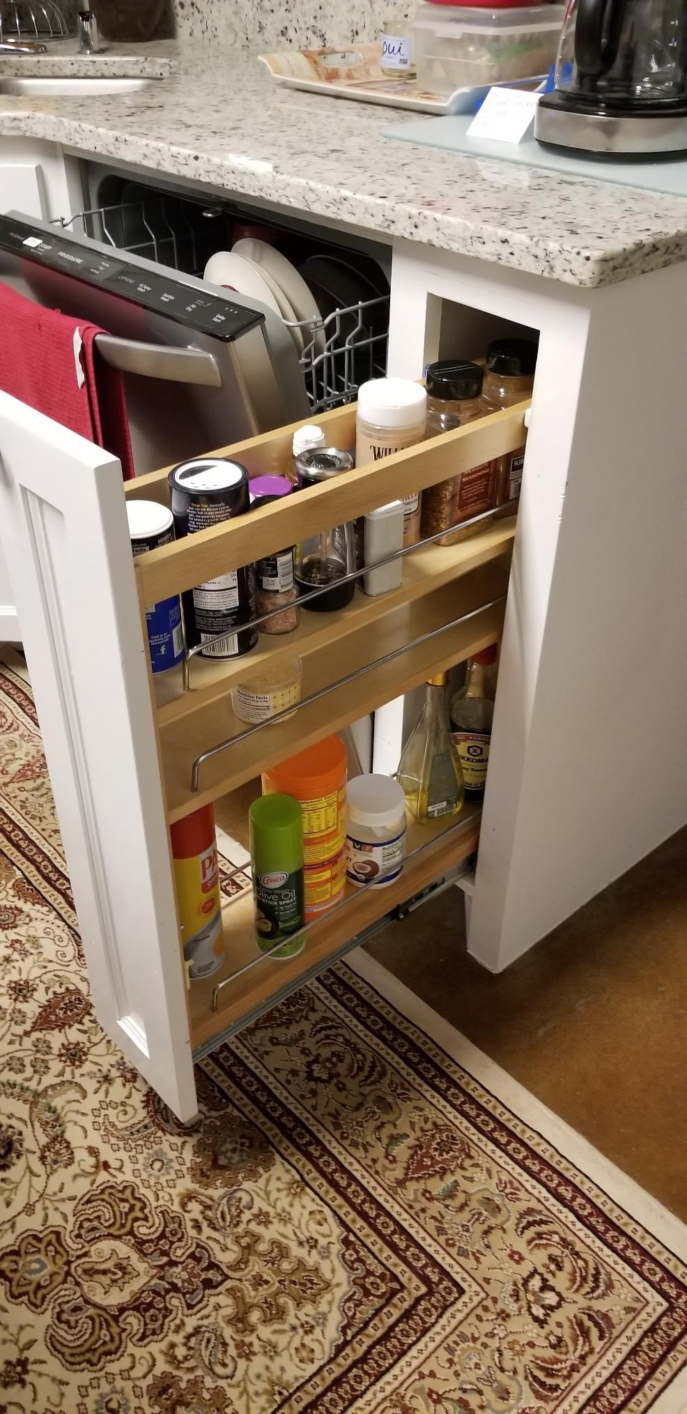 Rev-A-Shelf Pullout Kitchen Cabinet Organizer, Min Cabinet Opening 7