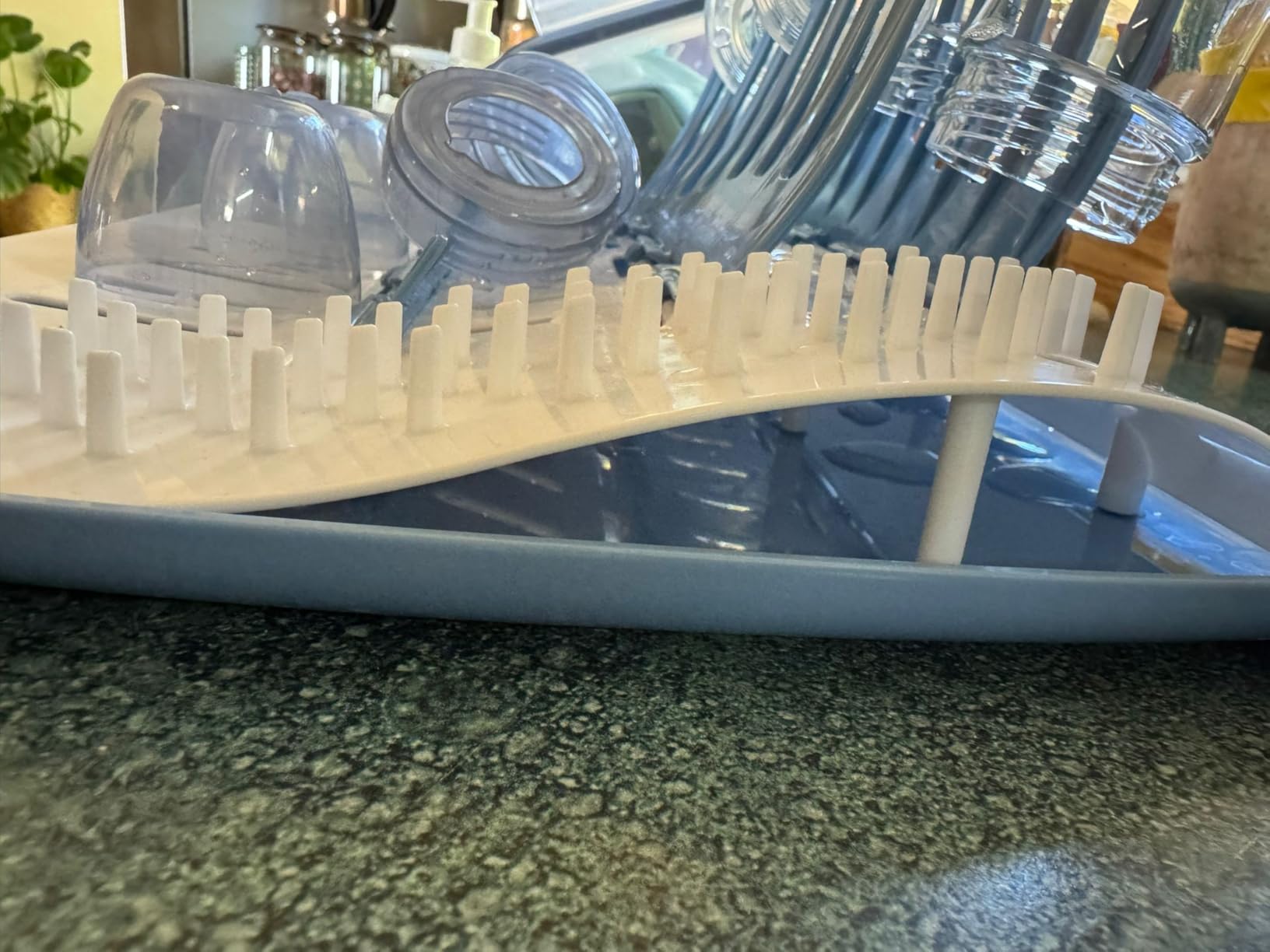 Dr. Brown's Folding Baby Bottle Drying Rack, Blue/White customer photo 2