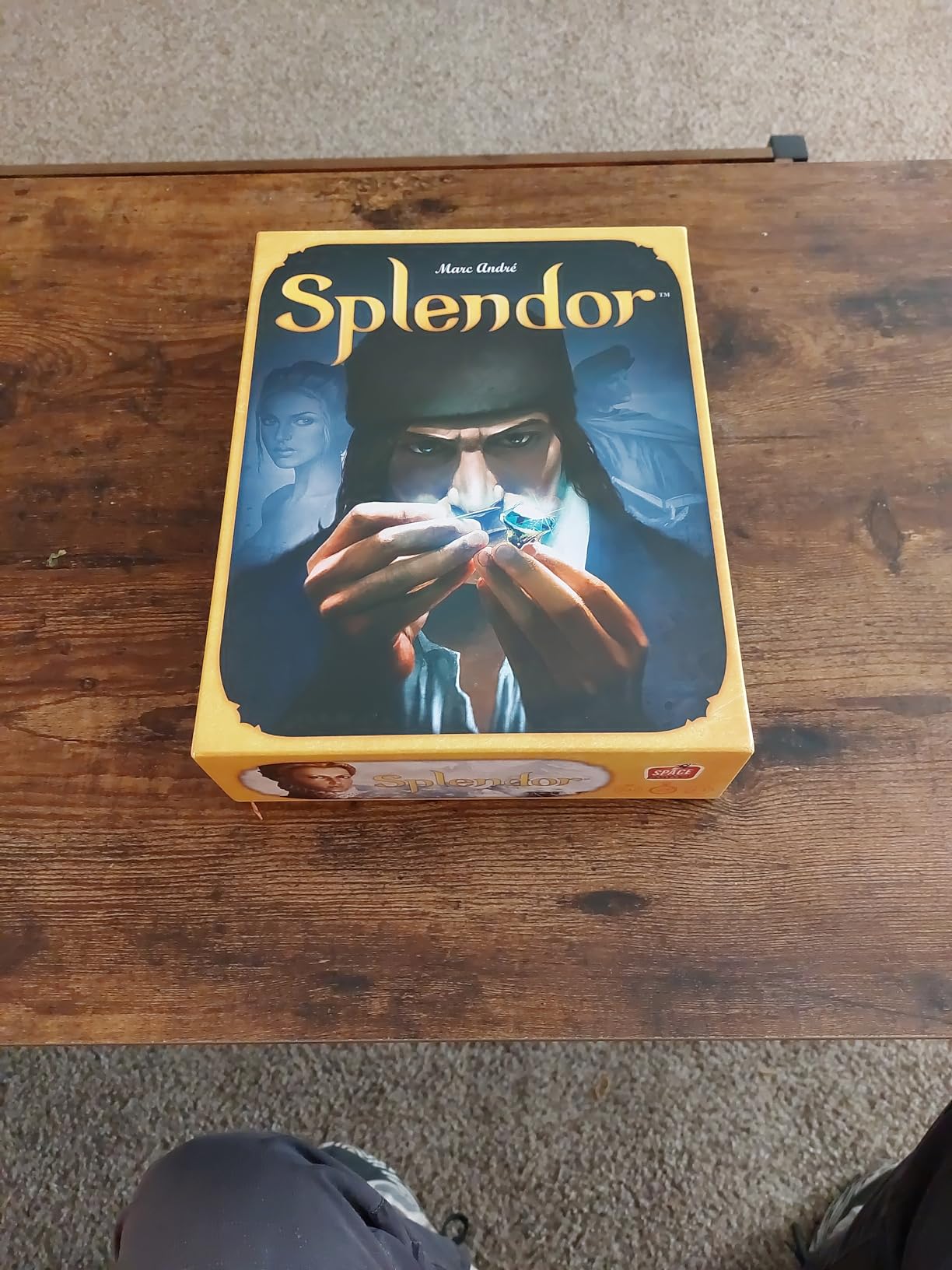 Asmodee Splendor Board Game - Gem Trading & Engine-Building Strategy for Adults & Families, Adult Board Games, Family Fun for Adults, 2-4 Players Ages 10+, 30 Minute Playtime | Build a gem empire, recruit noble patrons, and earn prestige through strategic card drafting. Ages 10+, 2-4 players, 30 min. customer photo 2
