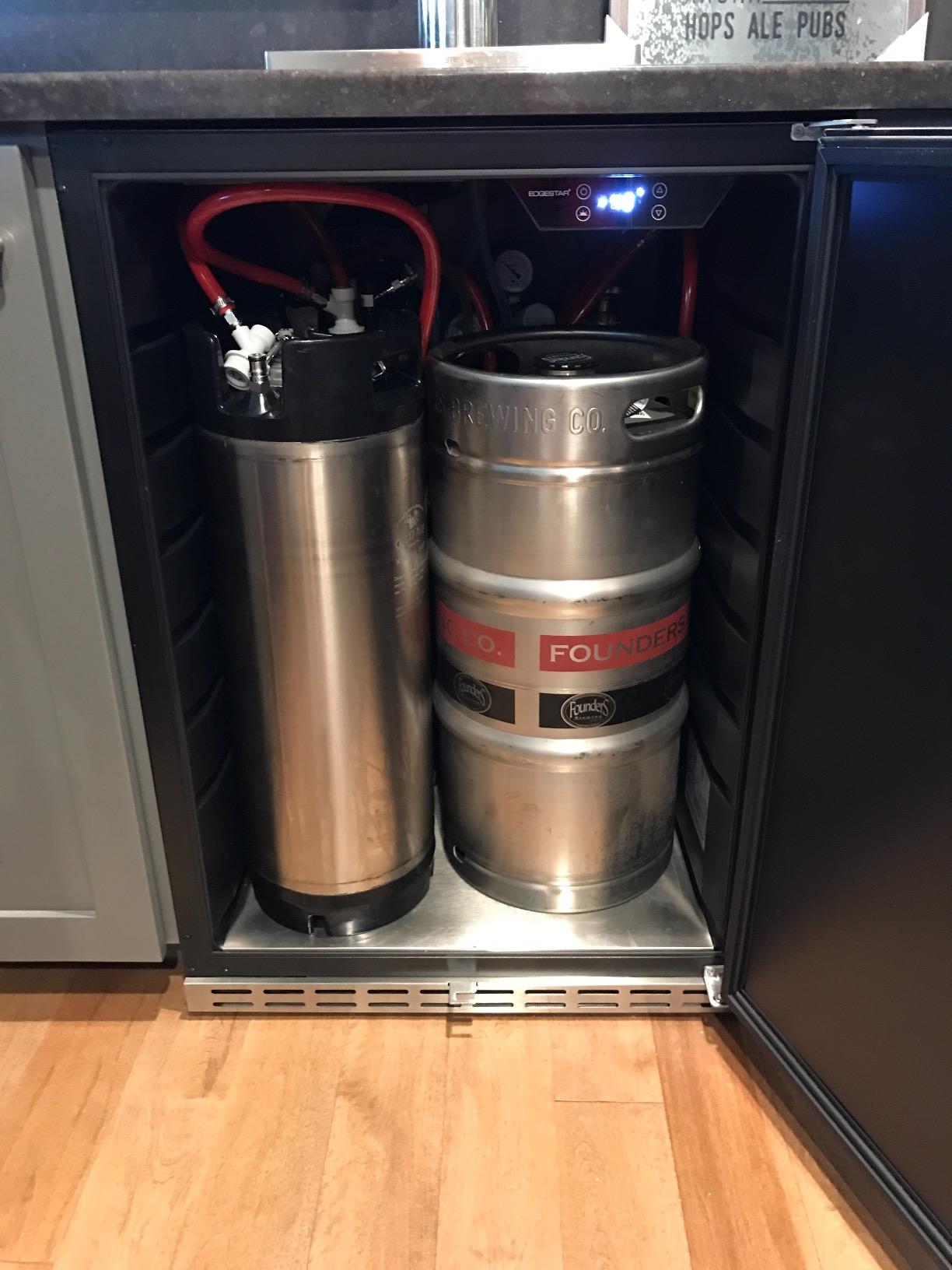 EdgeStar KC7000SSTRIP Full Size Triple Tap Tower Cooled Built-In Kegerator - Black and Stainless Steel customer photo 1