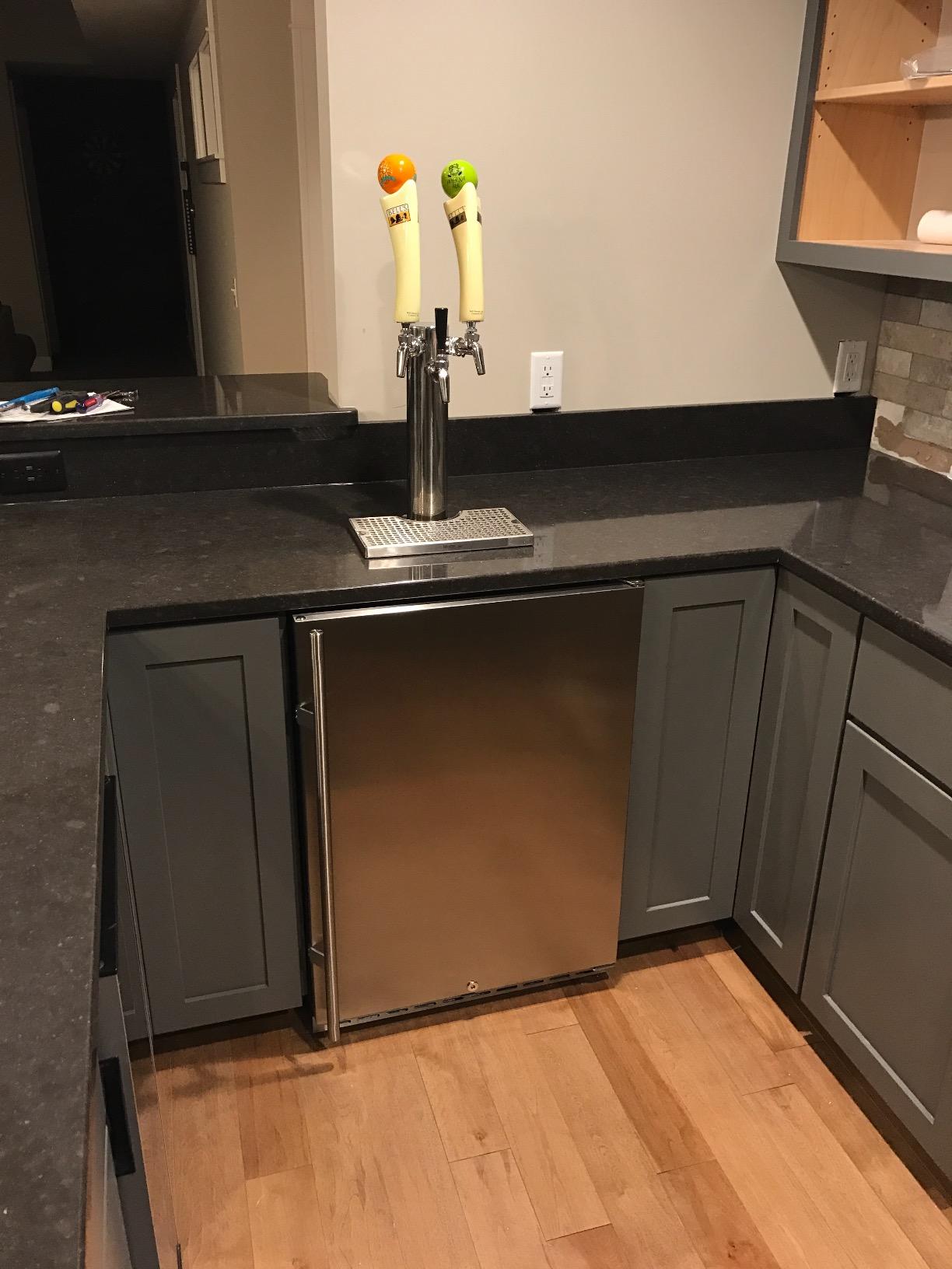 EdgeStar KC7000SSTRIP Full Size Triple Tap Tower Cooled Built-In Kegerator - Black and Stainless Steel customer photo 2