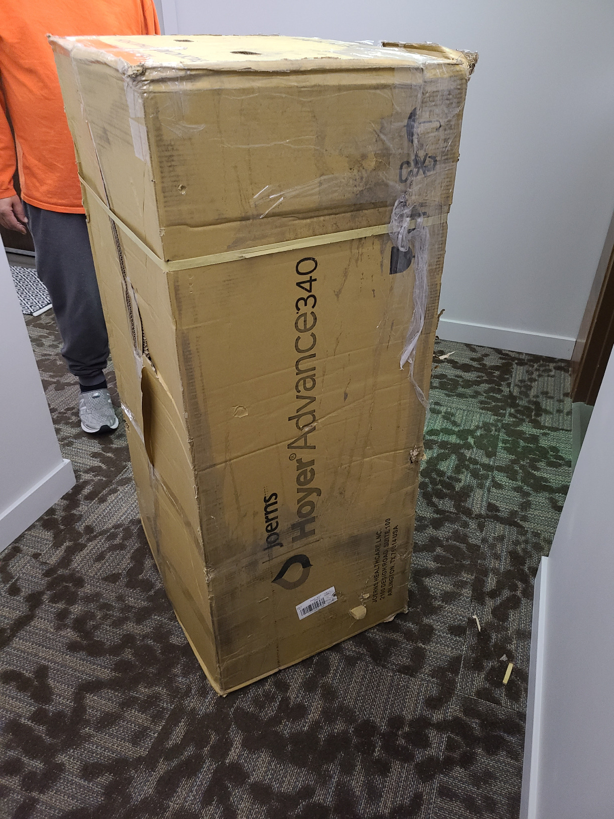 Joerns Hoyer Advance Electric Portable Patient Lift - Foldable Lightweight 70 lbs, 340 lb Capacity, Battery Powered for Home Care, Nursing & Professional Use- E340 customer photo 2