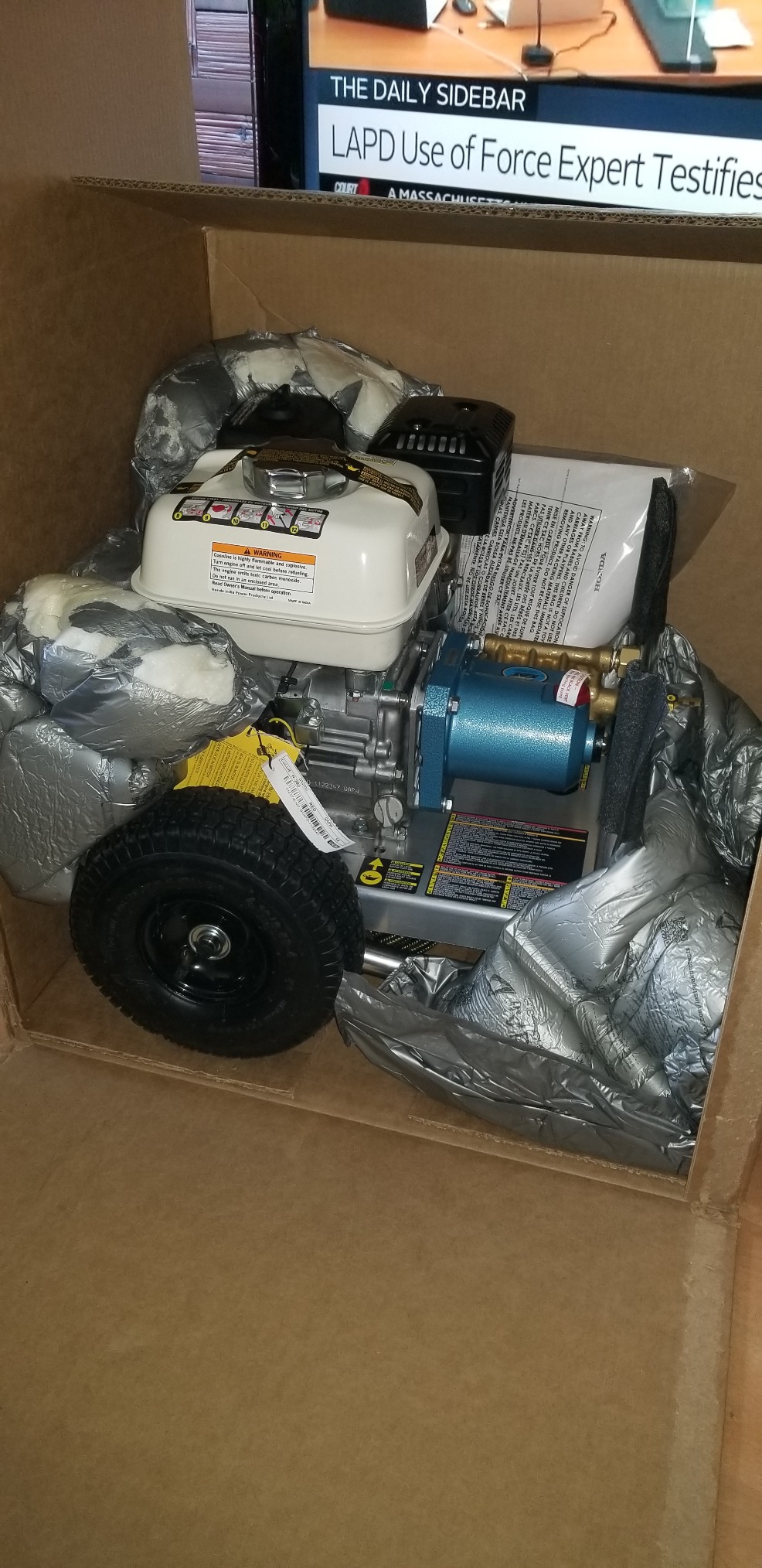 Simpson Cleaning 3400 PSI Gas Pressure Washer, 2.5 GPM, Honda GX200 Engine, Aluminum Series customer photo 1