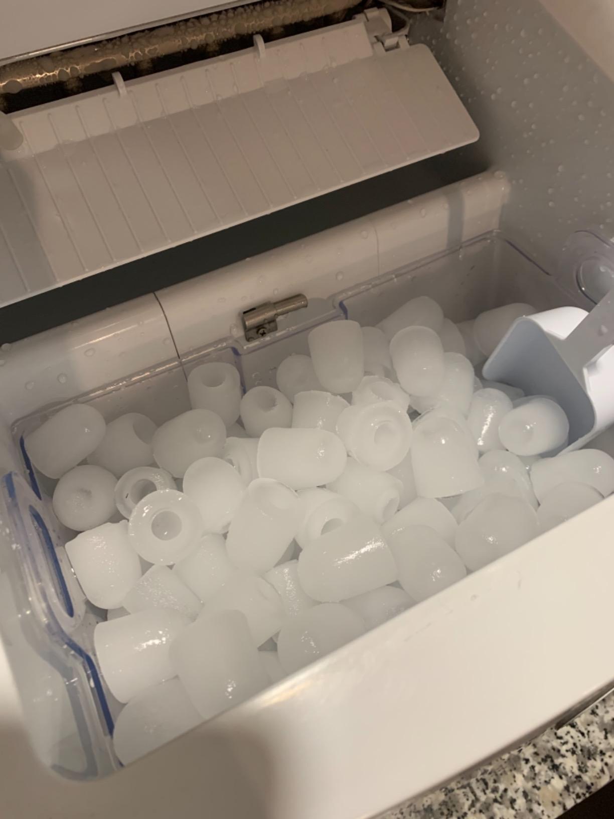 Whynter Countertop Ice Maker, Direct Connection, Stainless Steel, IMC-491DC | Energy Efficient Operation, Self Cleaning Function, Quiet, Odorless Ice Production, Fresh Ice at Home for Everyday Use customer photo 2