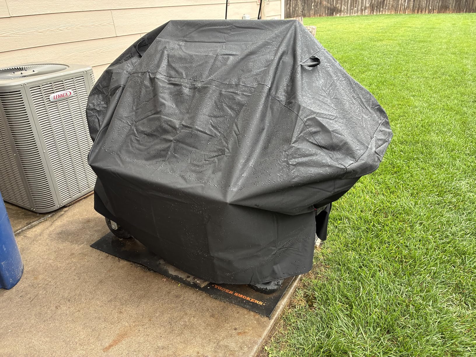 Unicook Heavy Duty Waterproof Barbecue Gas Grill Cover, 65-inch BBQ Cover, Special Fade and UV Resistant Material, Durable and Convenient, Fits Grills of Weber Char-Broil Nexgrill Brinkmann and More customer photo 1