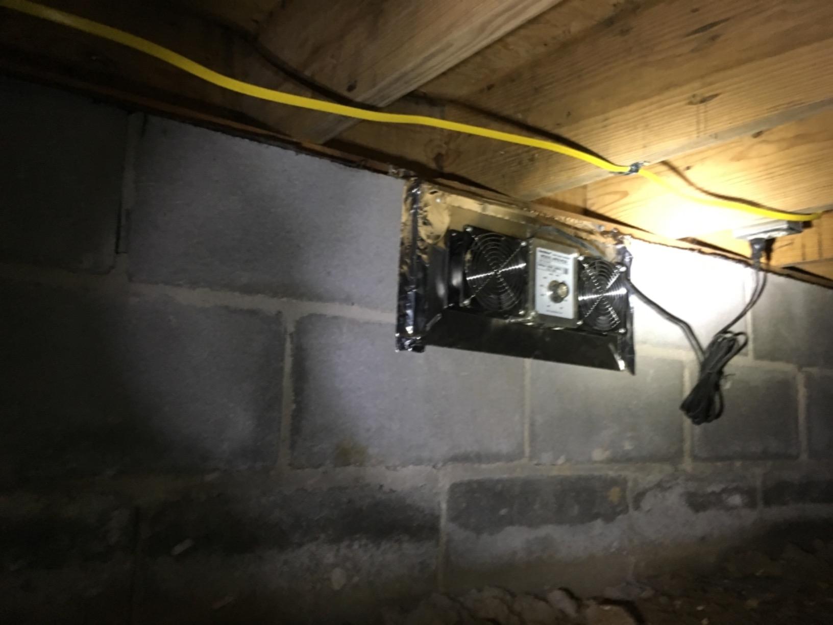 Durablow 220 CFM Air-Out Stainless Steel Crawl Space Vent Fan, Dual Fans with Dehumidistat & Thermostat, Foundation Vent, Radon Mitigation customer photo 1