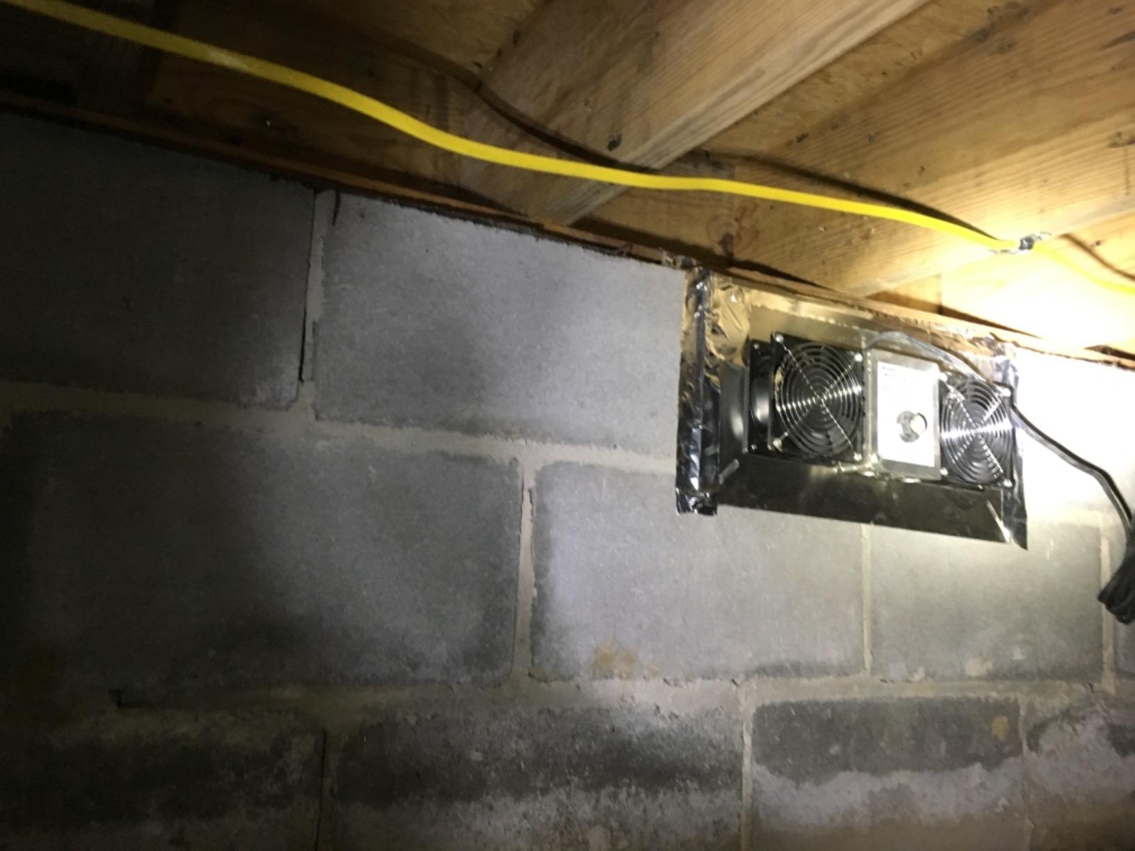 Durablow 220 CFM Air-Out Stainless Steel Crawl Space Vent Fan, Dual Fans with Dehumidistat & Thermostat, Foundation Vent, Radon Mitigation customer photo 2
