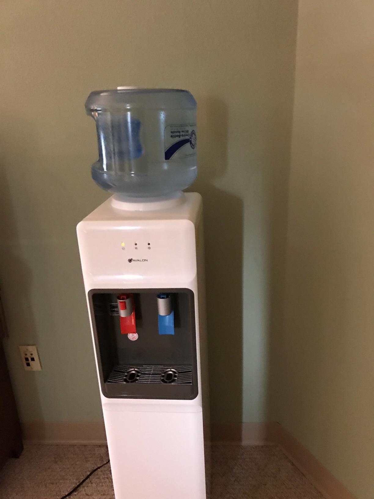 Avalon Top Loading Water Cooler Dispenser - Hot & Cold Water, Child Safety Lock, Innovative Slim Design, Holds 3 or 5 Gallon Bottles - UL Listed customer photo 2