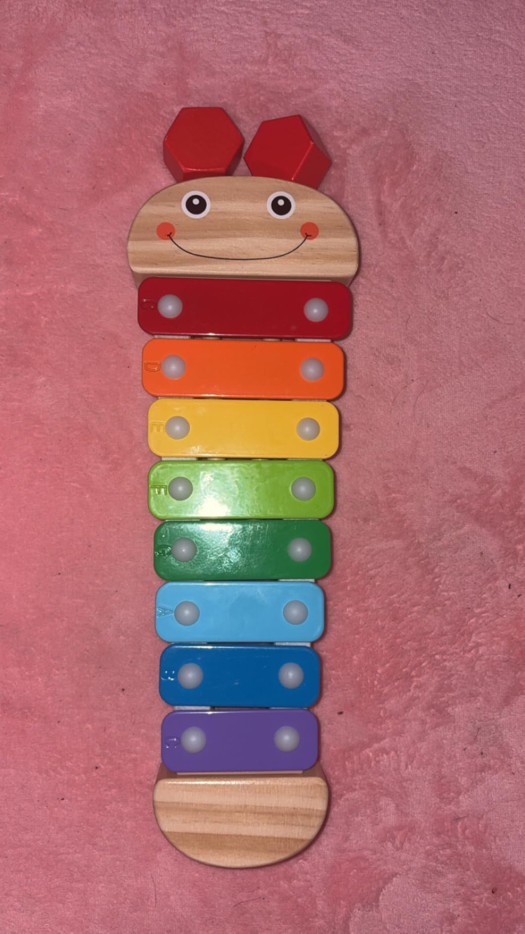 Melissa & Doug Caterpillar Xylophone Musical Toy with Wooden Mallets customer photo 2