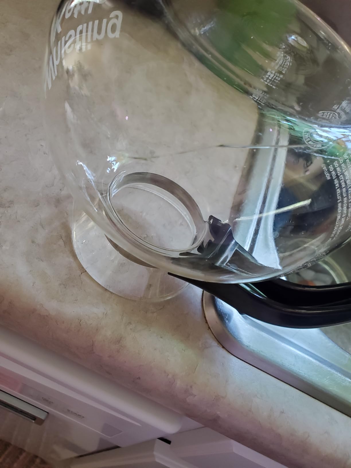 Cafe Brew Glass Tea Kettle, Whistling Stovetop, 12 Cup, BPA-Free | German borosilicate glass. Gas & electric stovetop safe. Heat resistant. Whistles at boil. 12-cup capacity. customer photo 2