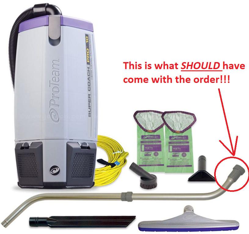 ProTeam Super Coach Pro 10 Backpack Vacuum Commercial with 2 Piece Wand Tool Kit, 10 Quart customer photo 2