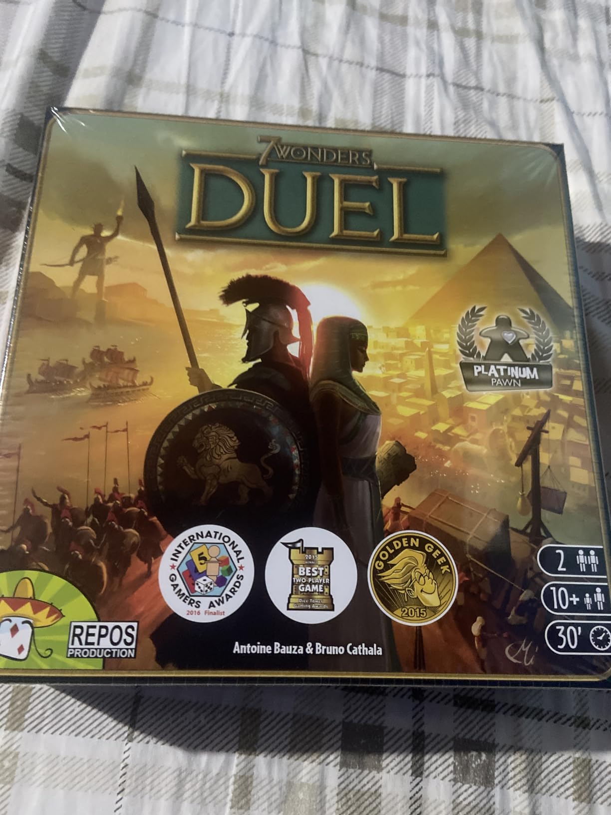 Asmodee 7 Wonders Duel Board Game BASE GAME - Intense Two-Player Battles in the Ancient World, Strategy Game for Kids and Adults, Ages 10+, 2 Players, 30 Minute Playtime customer photo 1