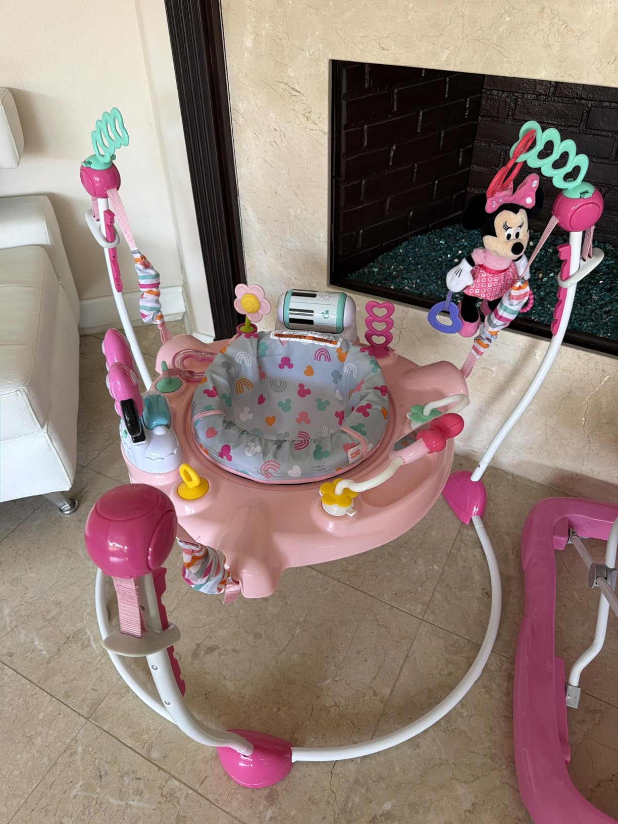 Bright Starts Disney Baby Finding Nemo Sea of Activities Baby Activity Center Jumper with Interactive Toys, Lights, Songs & Sounds, 6-12 Months (Blue) customer photo 1