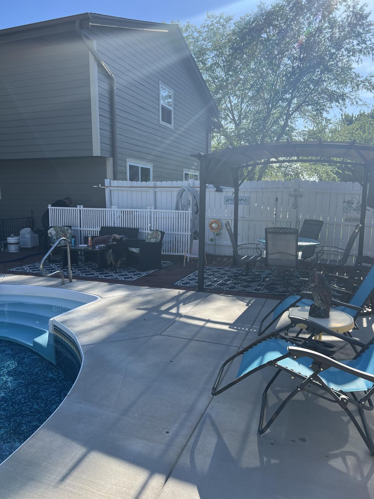Enclo Wilmington Privacy Screen 2pk, White Vinyl DIY No Dig Kit | 45.5inH x 36.5inW, 2 Panels, ZP19008 customer photo 2