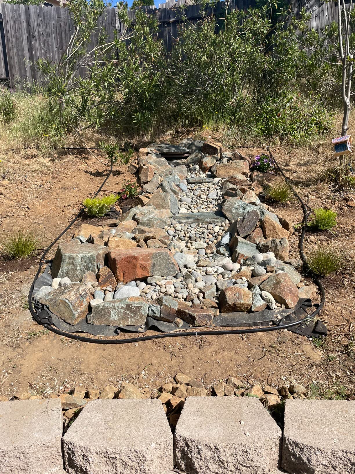 Aquascape Small Pondless Waterfall Kit, 6-Ft Stream, 53038 | Outdoor water feature kit with pump, spillway, vault, AquaBlox, EPDM liner customer photo 1