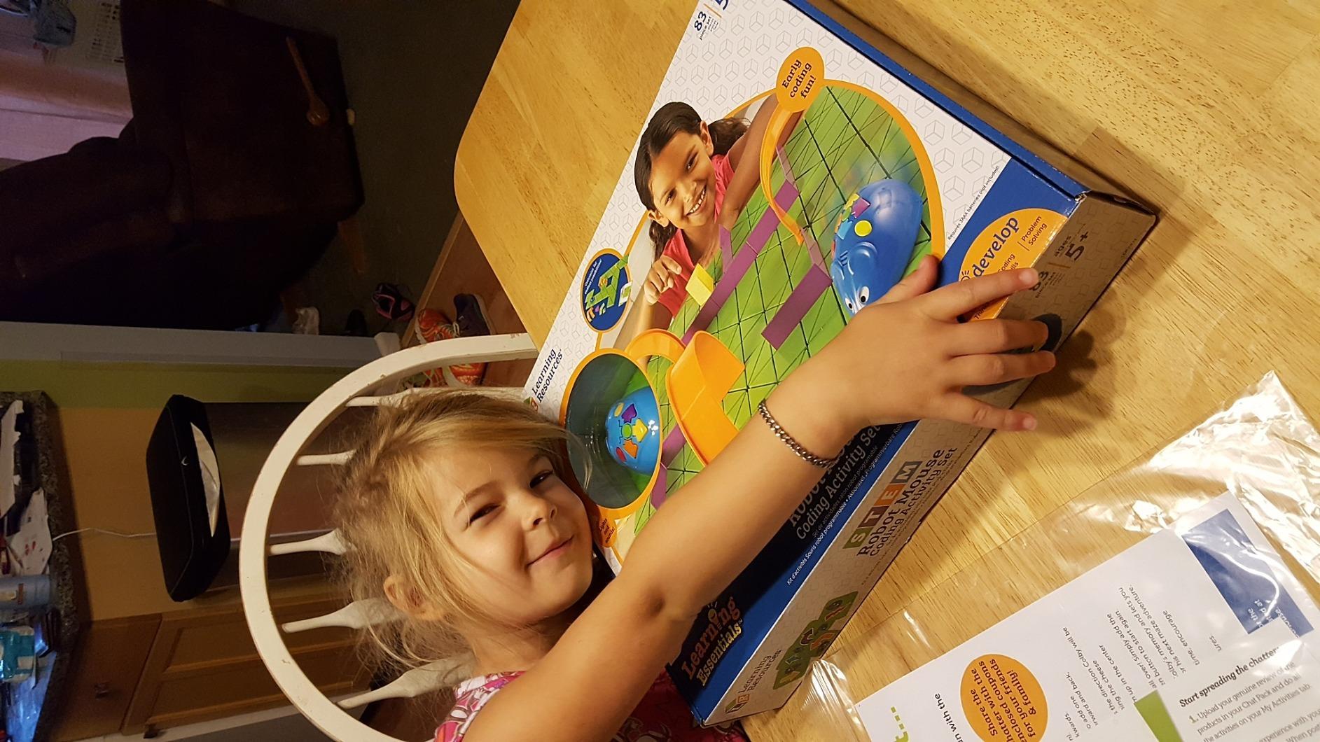 Learning Resources Code & Go Robot Mouse Activity Set | Screen-Free Coding Robot Toy, Early Programming for Kids, STEM Robotics Kit, Ages 4+ customer photo 1