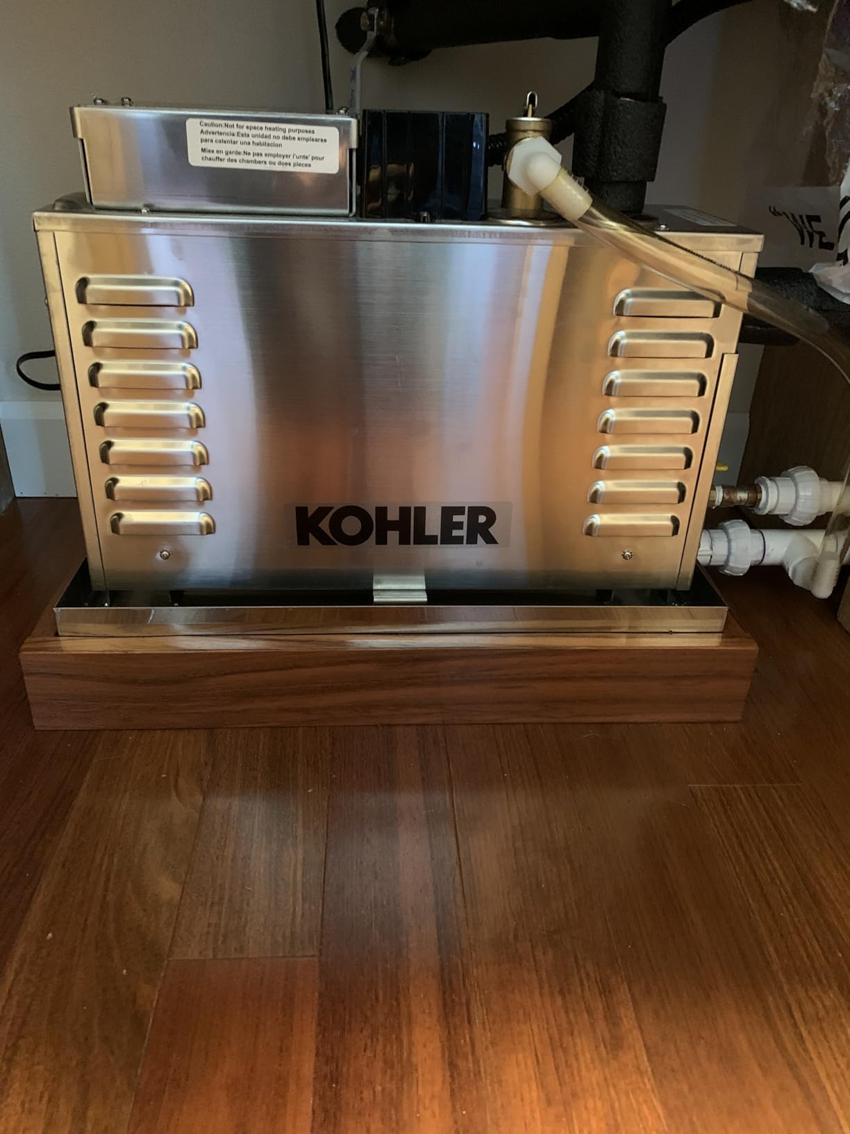 Kohler K-5529-NA Invigoration Steam Generator, 9 kW, Aluminum customer photo 2