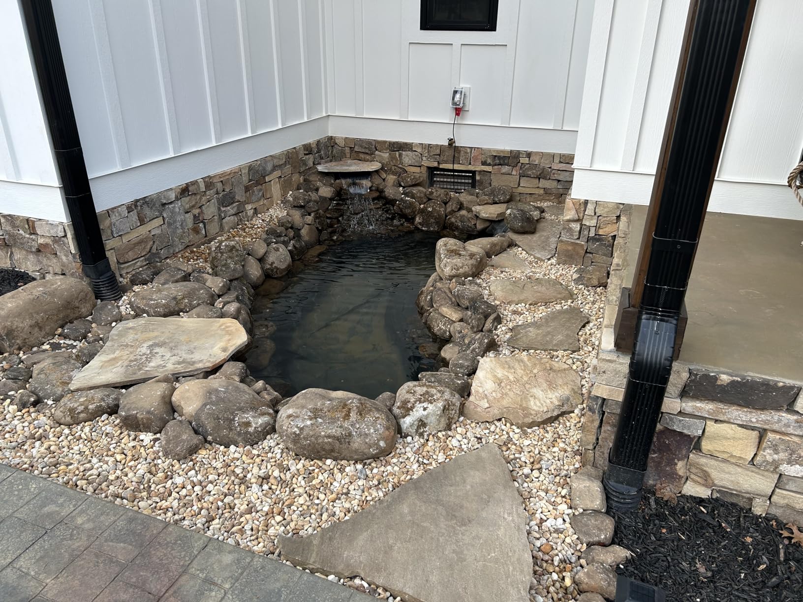 Simply Ponds 1200 GPH Water Garden Koi Pond Kit 8 x 10 Ft EPDM Liner | Custom water feature, 10