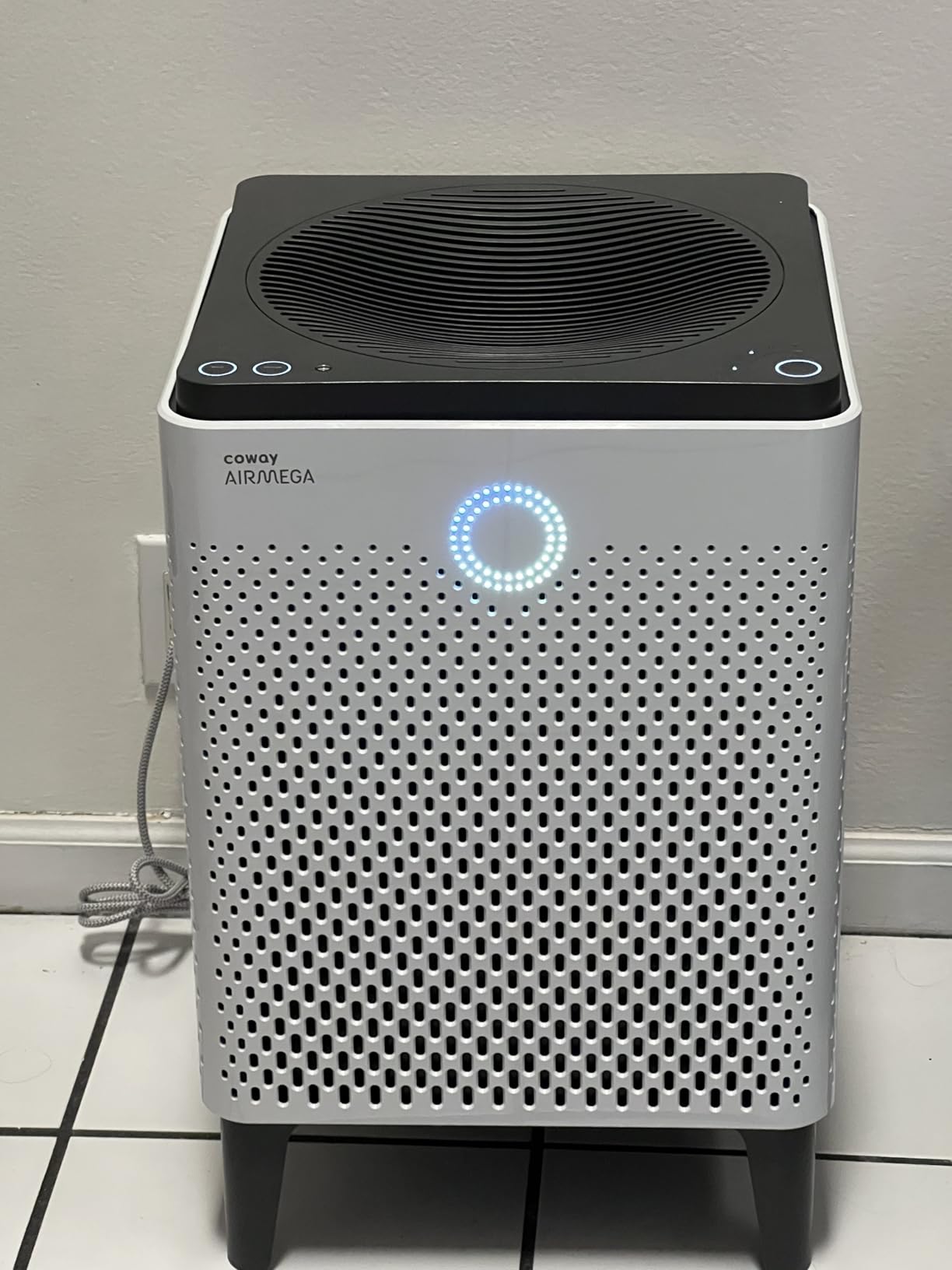 COWAY Air Purifier for Large Room Whole Home Up to 3,120ft, HEPA Filter for Smoke, Allergies, Pet Dander, Odor, App-Enabled, AQI, Smart Mode, Timer, 5yr Warranty, Airmega 400S White customer photo 1