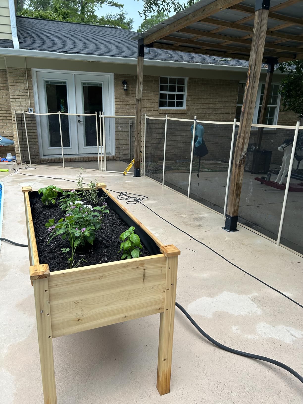 Best Choice Products 48 x 24 x 30 Inches Raised Garden Bed, Elevated Wood Planter Box Stand for Backyard, Patio, Balcony with Bed Liner, 200 Pound Capacity - Natural customer photo 2
