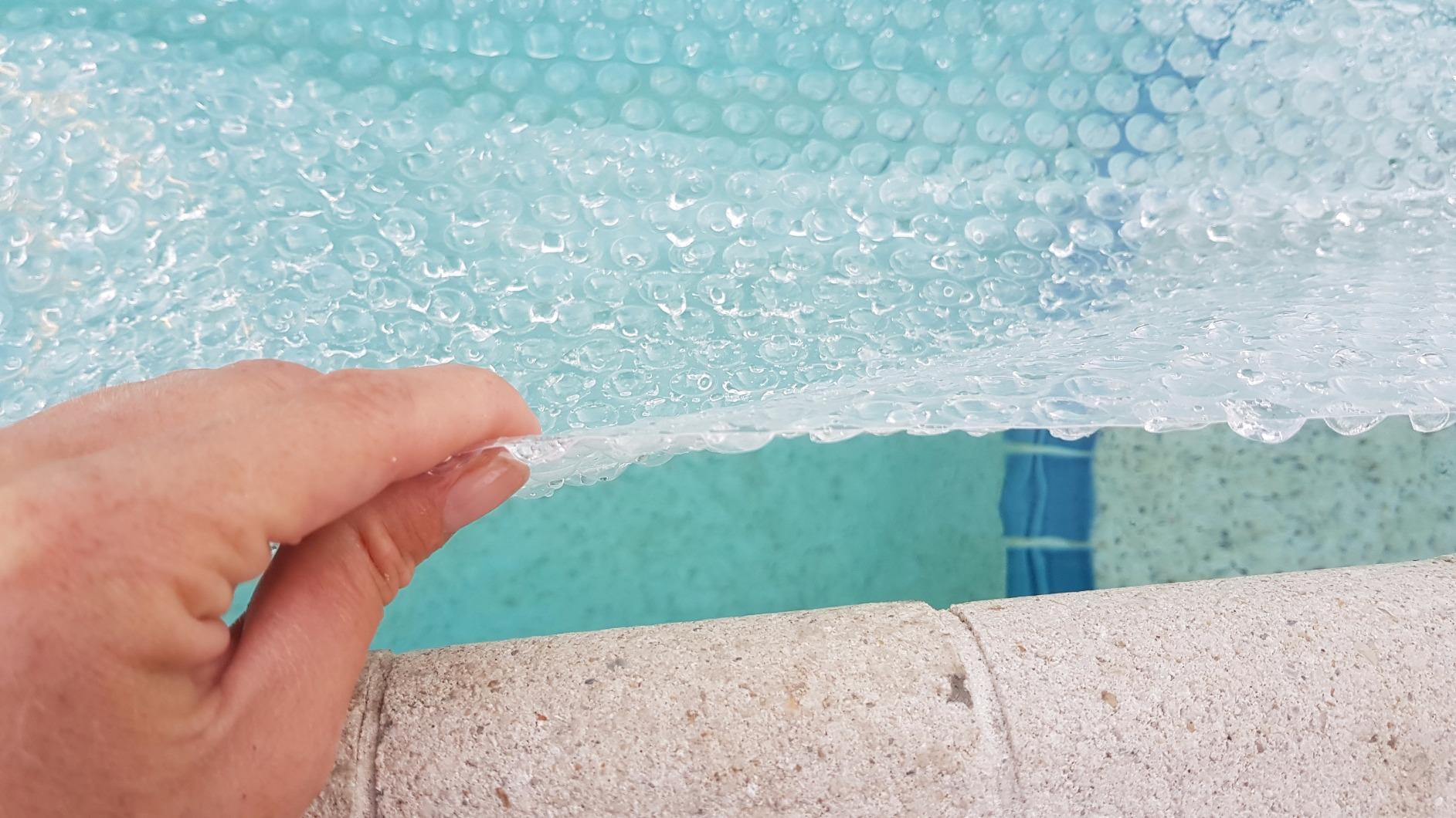 Sun2Solar Blue 8 ft x 8 ft Square Solar Cover | 16 Mil | Heat Retaining Blanket for Inground & Above Ground Swimming Pools & Spas | Sun's Energy Heats Pool | Bubble Heating Blankets | 1600 Series customer photo 1