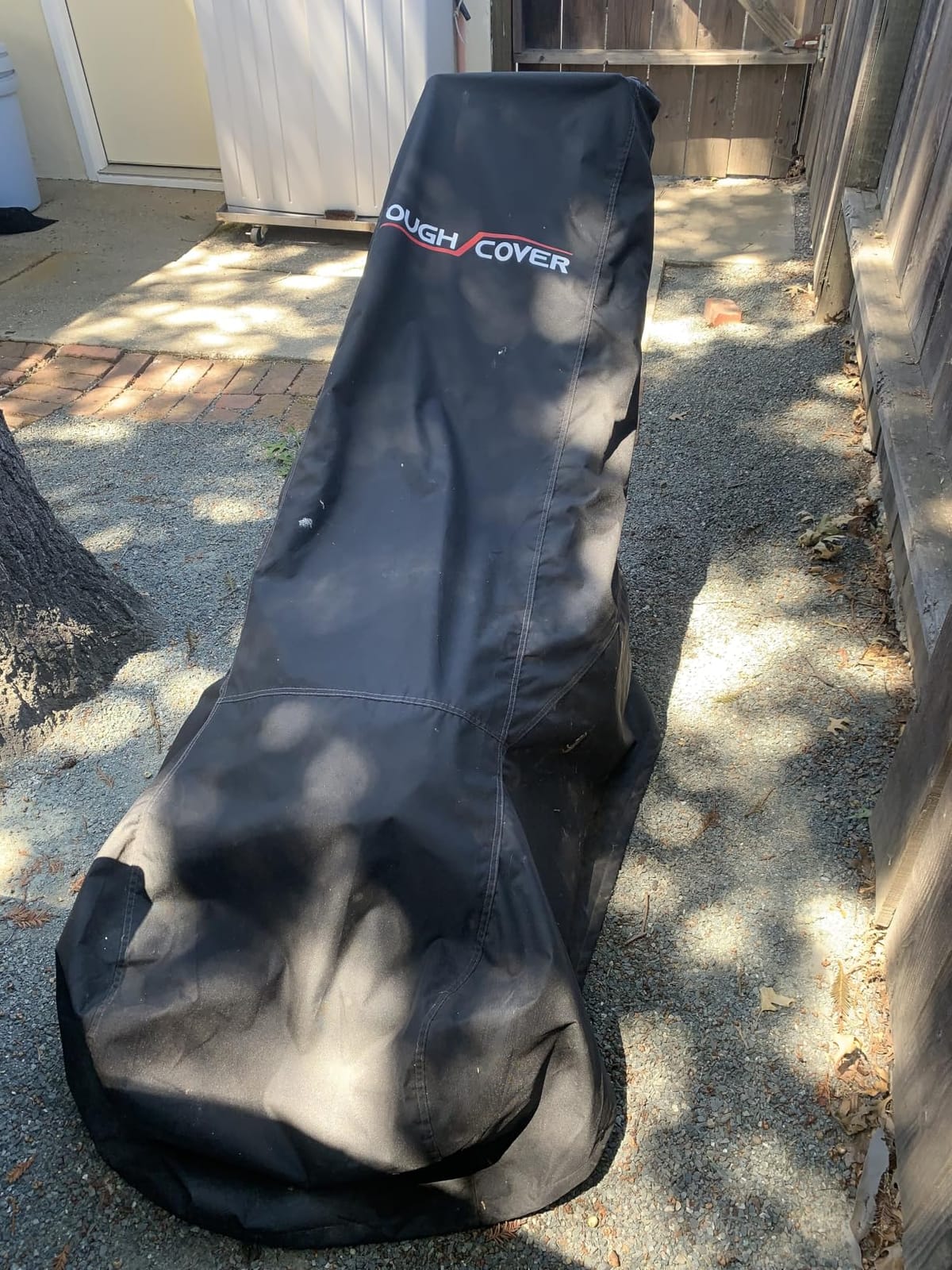 Tough Cover Lawn Mower Cover - 94 x 19.5 x 13.5 in, Black, 600D Oxford - Waterproof Heavy-Duty Push Mower Cover - Universal Fit for Zero Turn & Riding Tractors - Tear-Resistant Outdoor Shield customer photo 1