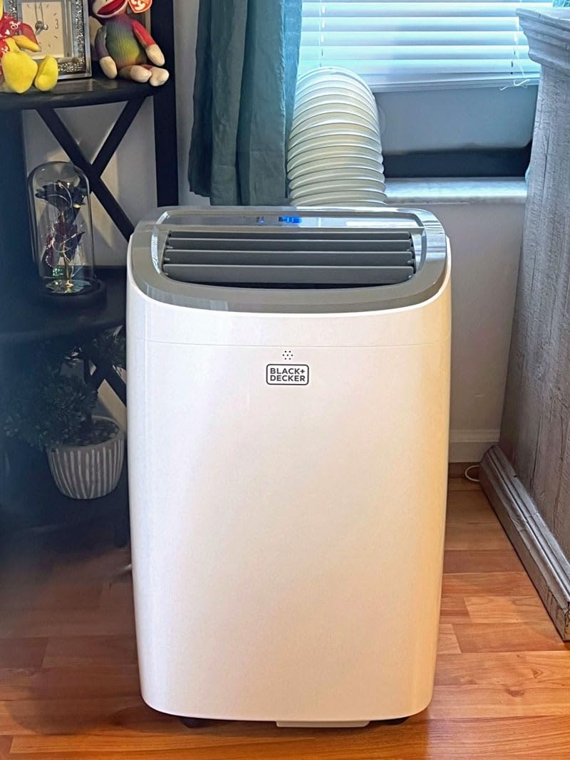 BLACK+DECKER Portable Air Conditioner, 9,000 BTU, BPACT08WT, White | 5,300 BTU SACC for Rooms up to 400 Sq. Ft., 3-in-1 Portable AC, Fan and Dehum with Follow Me Remote Control and Window Kit customer photo 1