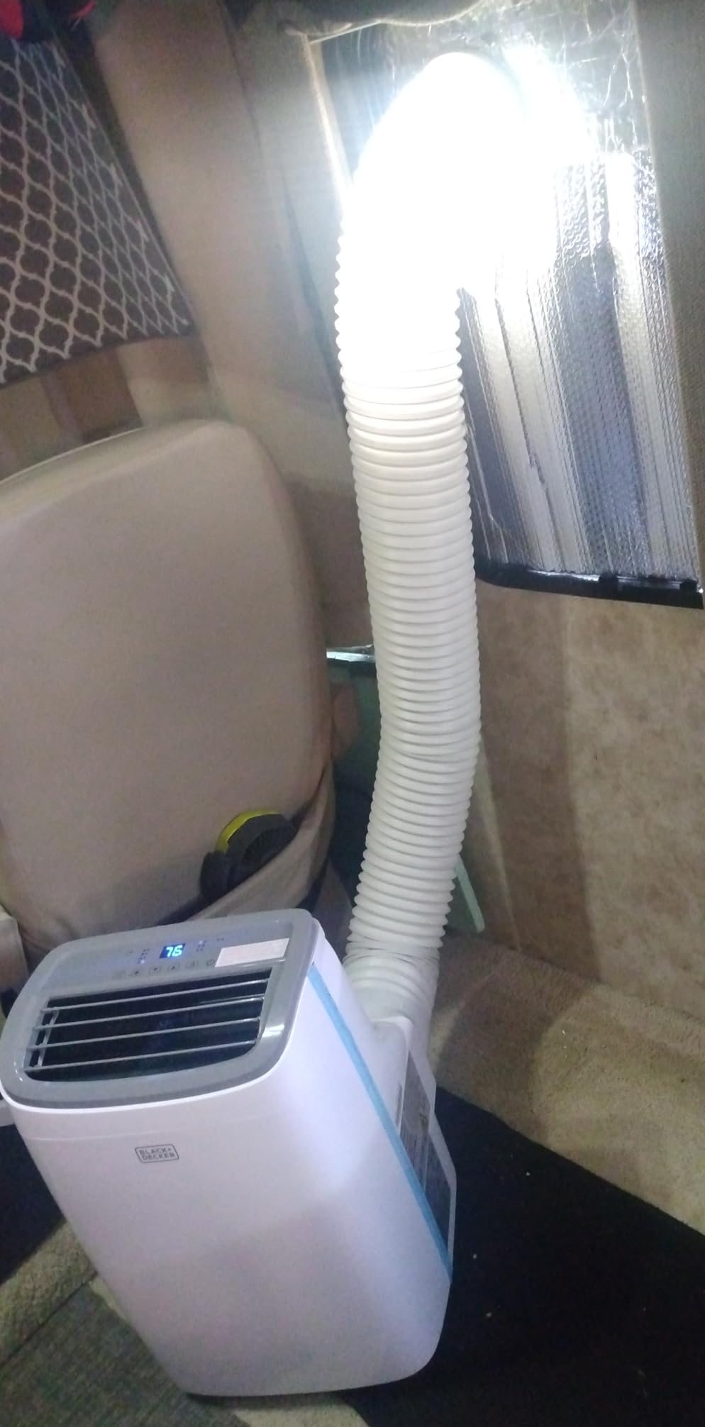 BLACK+DECKER Portable Air Conditioner, 9,000 BTU, BPACT08WT, White | 5,300 BTU SACC for Rooms up to 400 Sq. Ft., 3-in-1 Portable AC, Fan and Dehum with Follow Me Remote Control and Window Kit customer photo 2