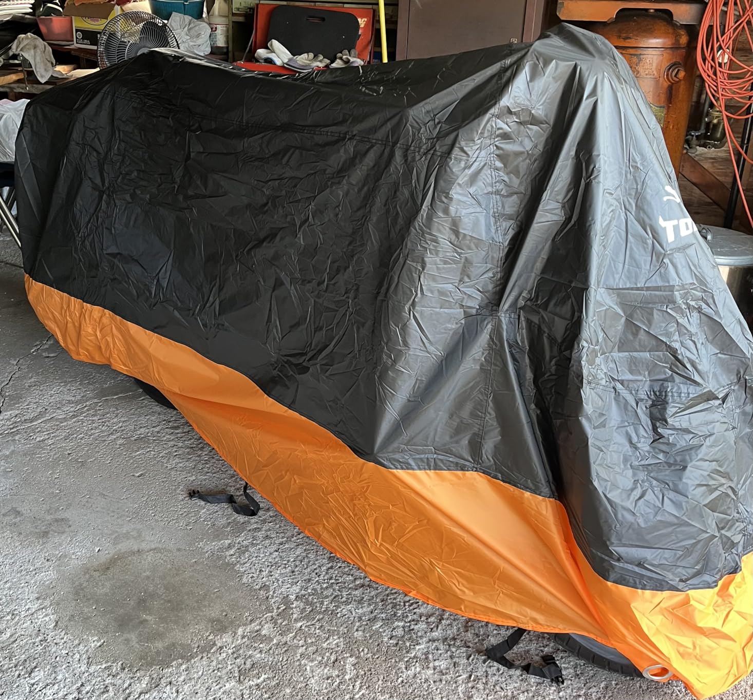 Motorcycle Cover Waterproof Outdoor Storage Fits Up to 116
