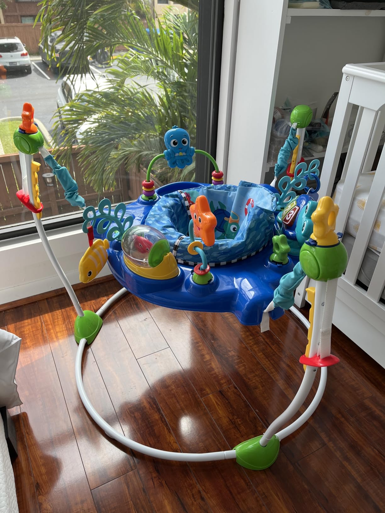 Baby Einstein Neptune's Ocean Discovery Activity Baby Jumper Activity Center, Ages 6 Months +, Max Weight 25 lbs., Unisex customer photo 1