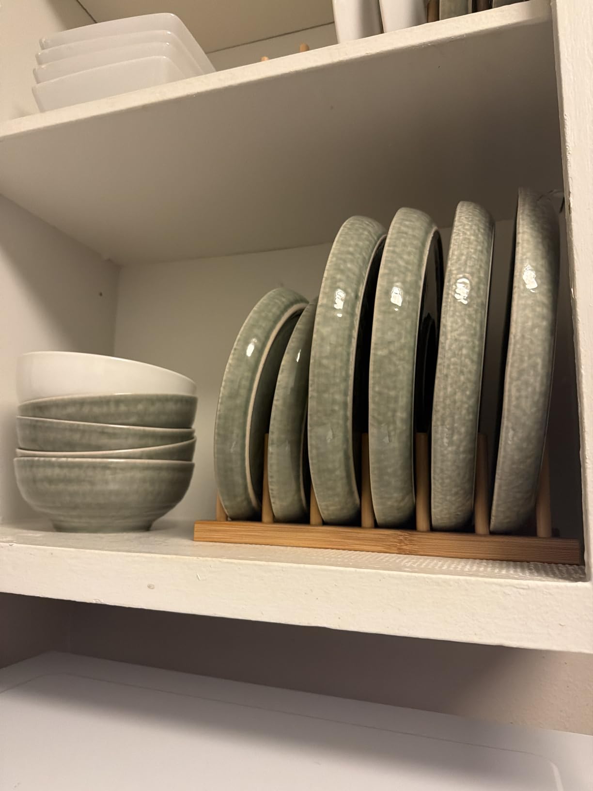 Gibson Elite Soho Lounge Round Reactive Glaze Stoneware Dinnerware Set, Service for 4 (16pc), Blue, Soho Round. customer photo 2
