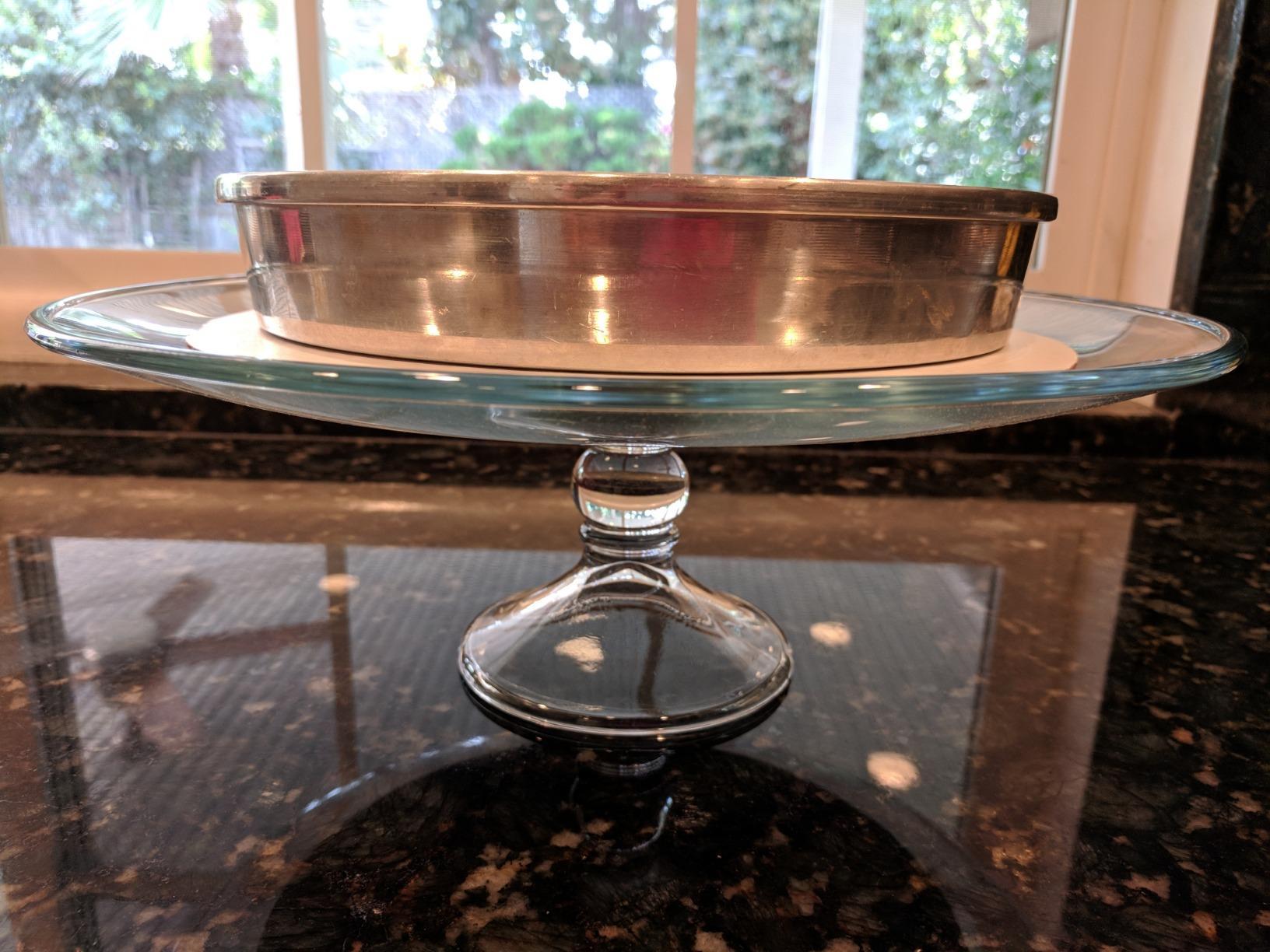 Libbey Selene Glass Cake Stand with Dome Lid, Footed Dessert Serving Dish customer photo 1