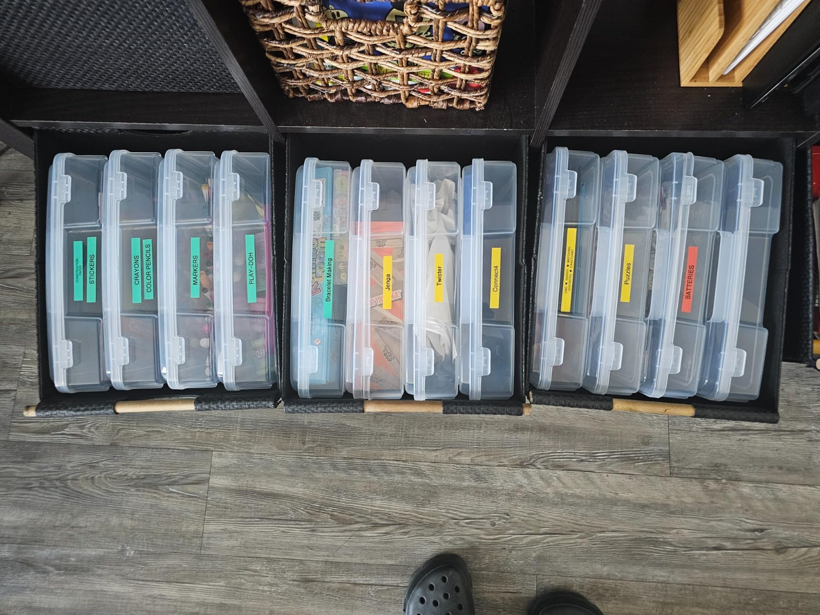 IRIS USA Board Game Storage |Made in USA| Thick Craft Case (6-Pack) - Clear | Fits 8.5