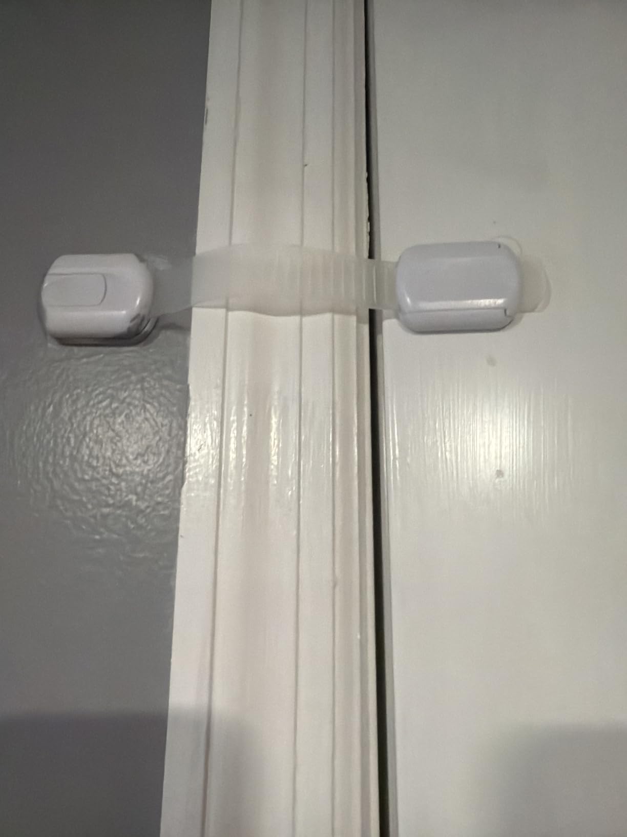 Child Safety Strap Locks (10 Pack) Baby Locks for Cabinets and Drawers, Toilet, Fridge & More. 3M Adhesive Pads. Easy Installation, No Drilling Required, White customer photo 1