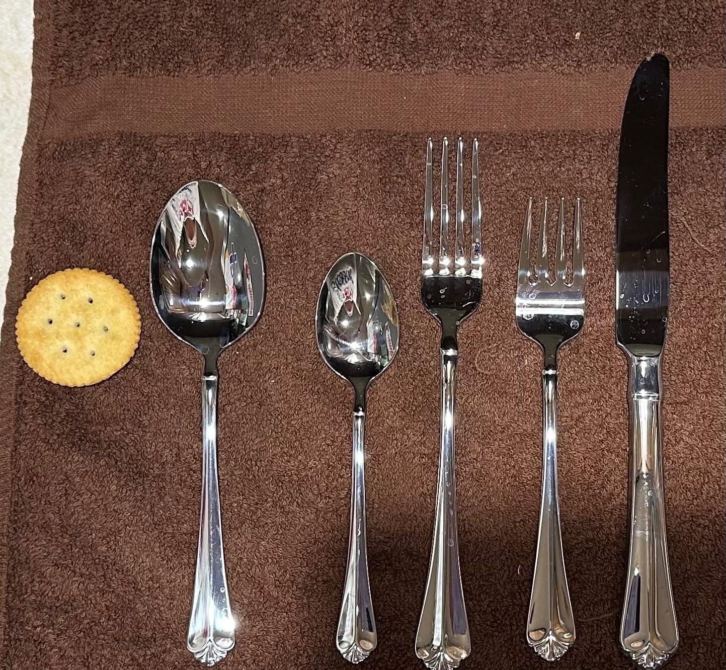 Oneida Juilliard 45-Piece 18/10 Silverware Set for 8, Flatware | silver, dishwasher safe | includes serving spoons and utensil set | cutlery set for kitchen and dining customer photo 1