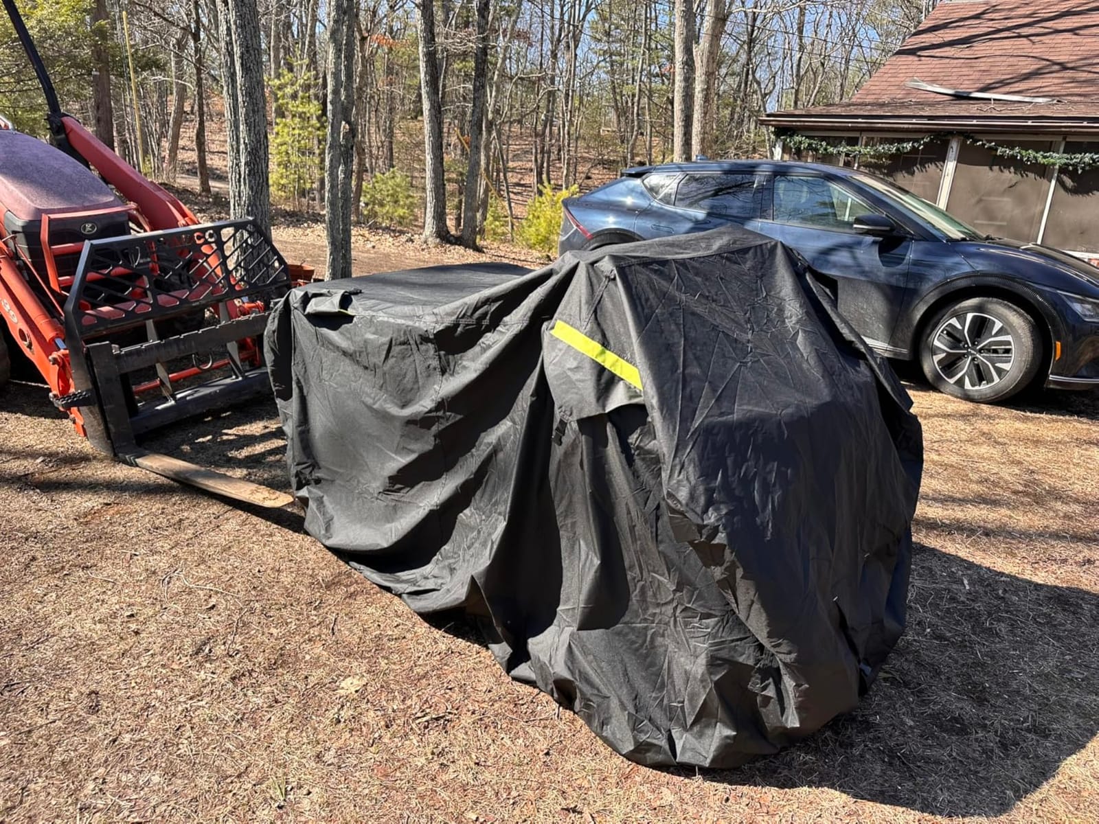 Badass Moto ATV Covers Waterproof Outdoor Heavy Duty, Rip-Resistant, Night-Reflective Quad Cover, 4 Wheeler Cover, Easy-Access Zipper & Vents Four Wheeler Accessories - ATV Gifts, Large 96 Long | Zippered console access panel, rip resistant, night reflective, cover fits ATVs like Polaris Sportsman Touring & KingQuad 750 customer photo 2