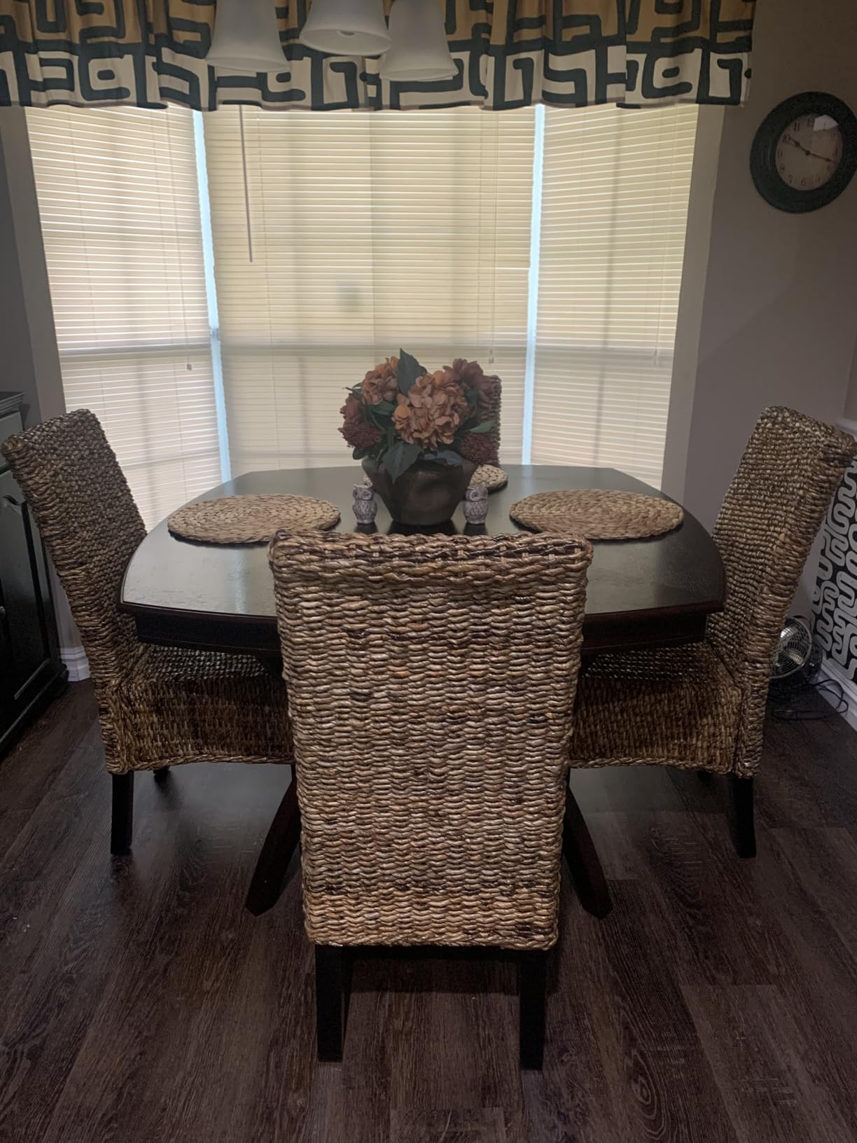 SAFAVIEH Furniture - Avita Rattan Dining Chair Set of 2 - Brown - Rattan - Coastal Woven Design - Ideal for Dining Room, Kitchen, 18.5