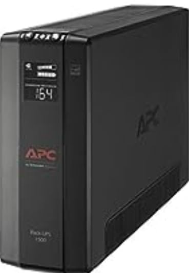 APC UPS 1500VA/900W Battery Backup for PCs, Office Electronics, BX1500M | Back-UPS Pro UPS for home offices. 10 outlets, LCD, AVR, surge protection, 68-min runtime (@100W) for PCs & workstations customer photo 1