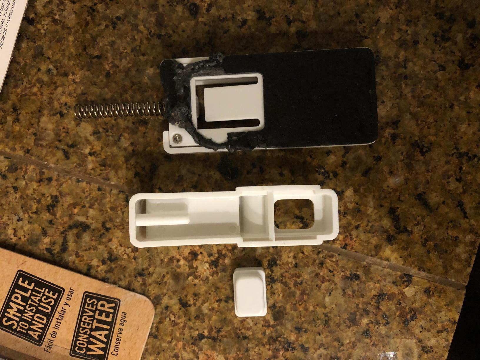 The Original Toilet Handle Lock (2-Pack) Most Trusted Toilet Handle Lock in THE World. Stops Flushing. Simple Install customer photo 2