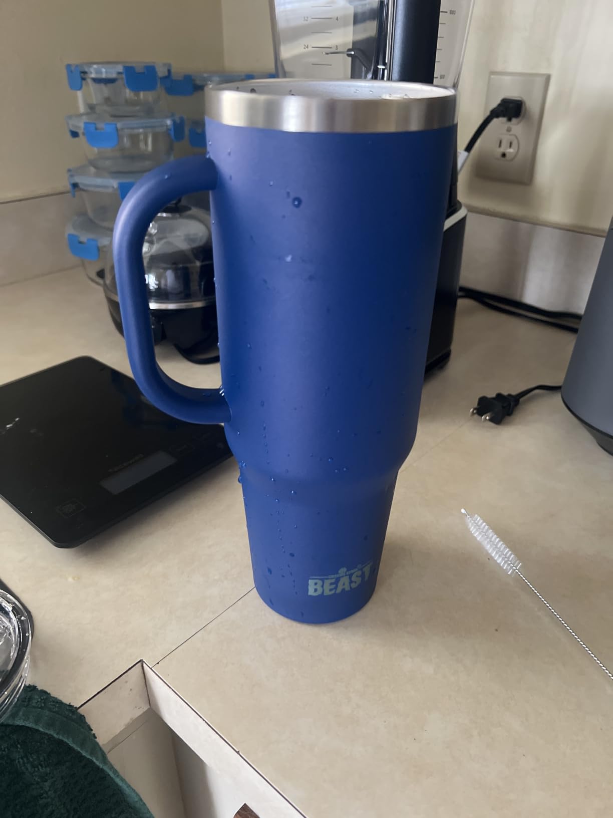 Beast 30 oz Tumbler Stainless Steel Vacuum Insulated Coffee Ice Cup Double Wall Travel Flask (Army Green) customer photo 2