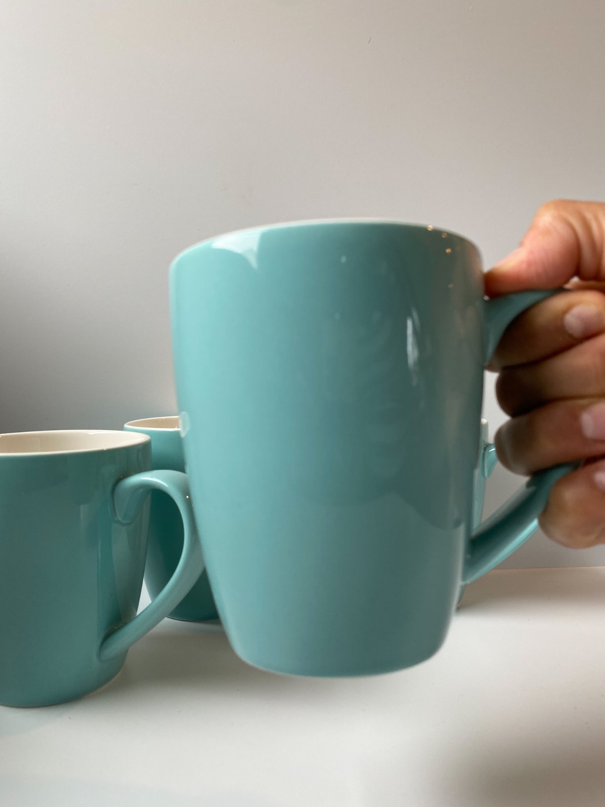 Sweese Porcelain Coffee Mugs - 16 Ounce - Set of 6, Cups for Latte, Hot Tea, Cappuccino, Mocha, Cocoa, White customer photo 2