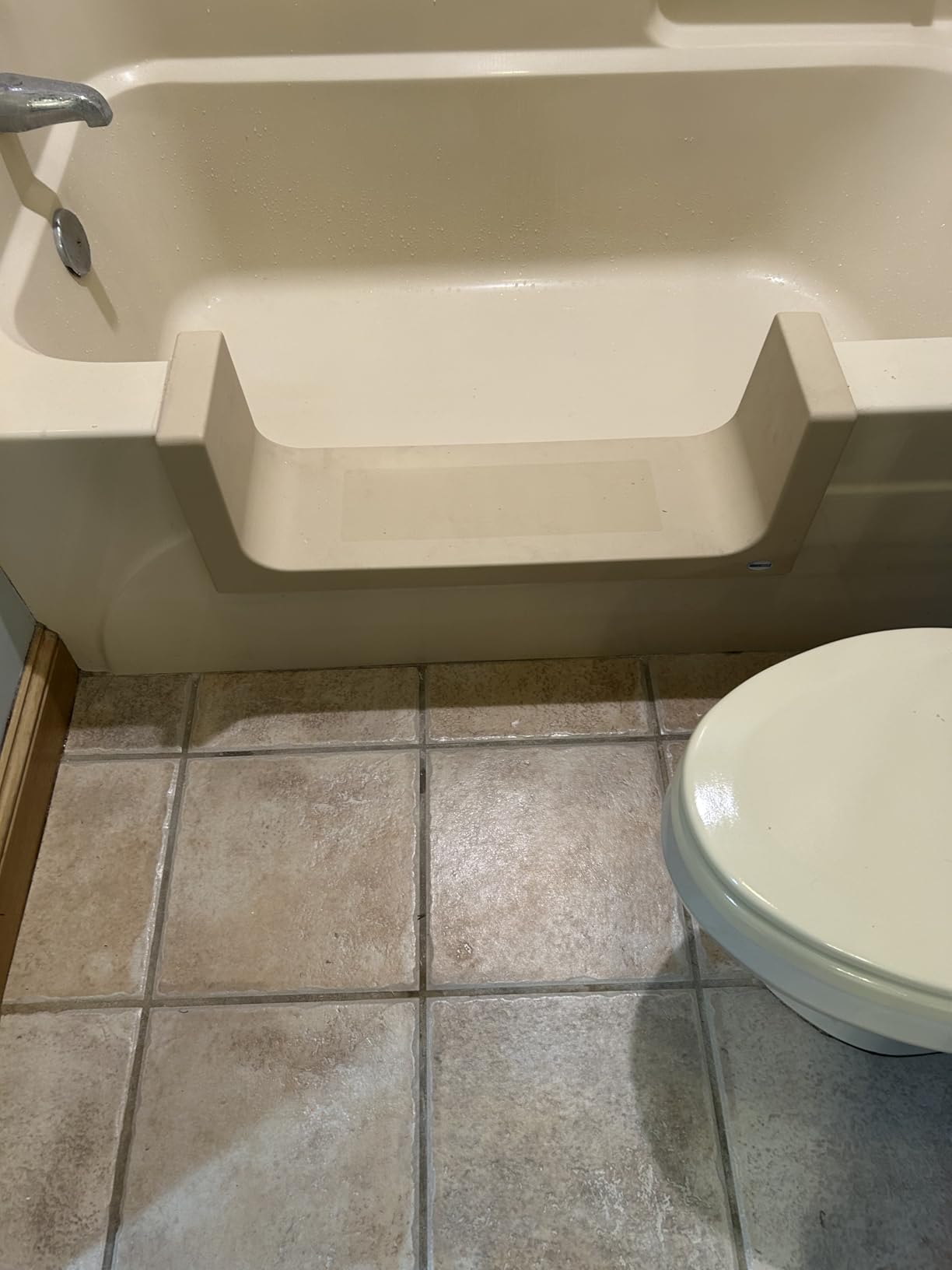 CleanCut Step Tub Conversion Kit, White, Large | Converts an existing bathtub into a safer step-through entry customer photo 1