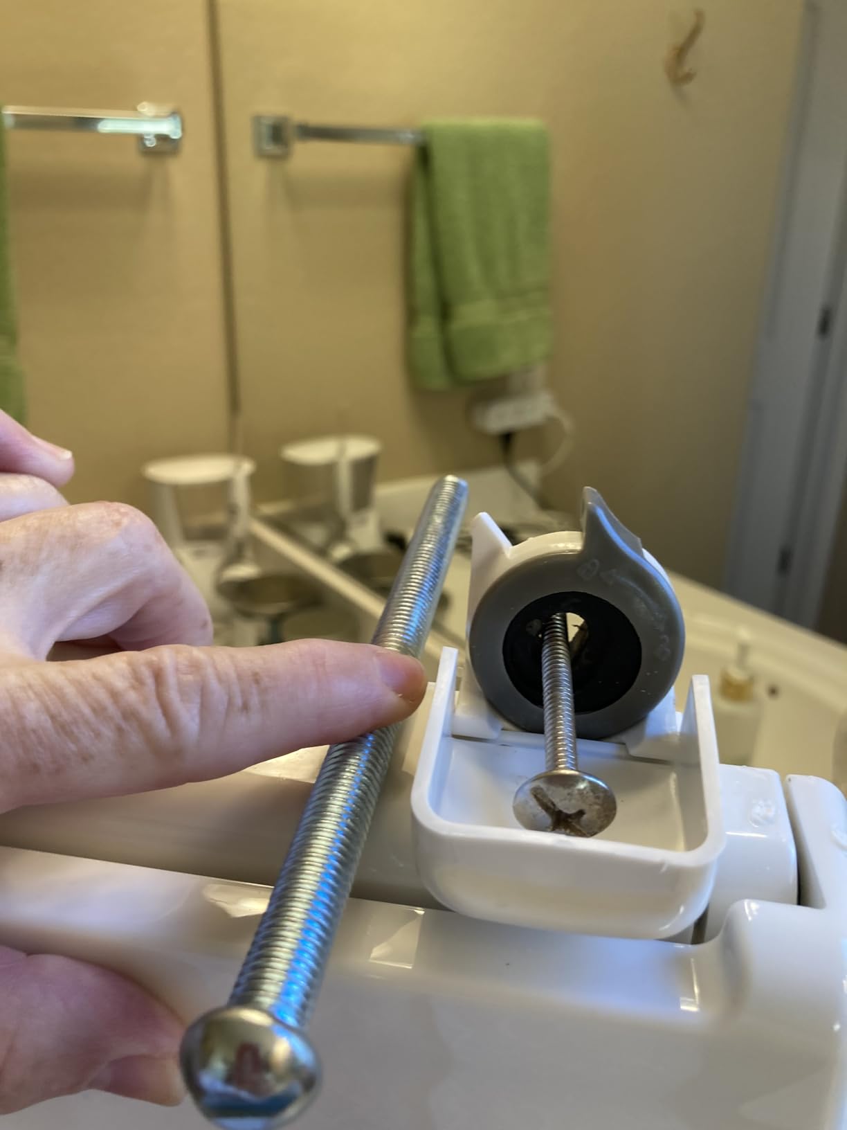 Vive Raised Toilet Seat Riser for Seniors (with Handles) - Handicap Rail Grab Bar Seat for Over Toilet - Elevated Safety for Elderly, Disabled, Medical - Elongated customer photo 1