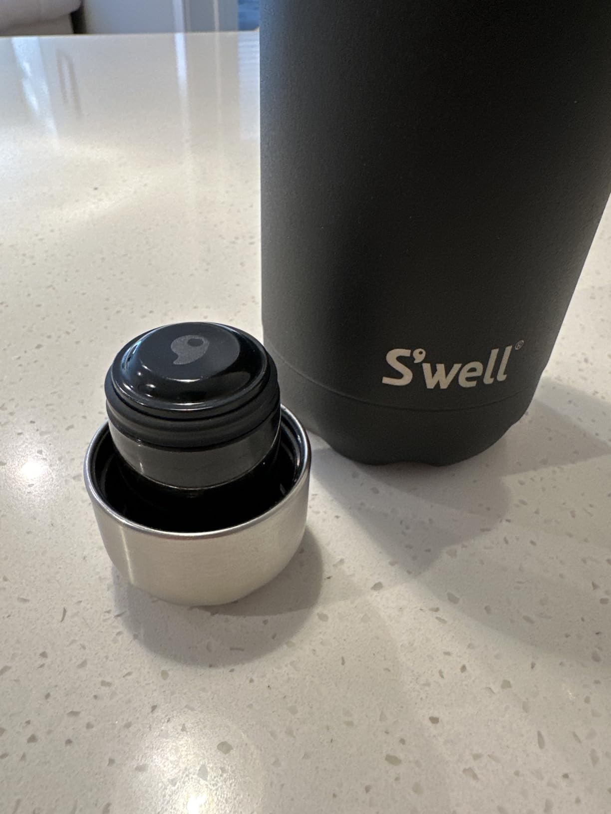 S'well Stainless Steel Water Bottle, 17oz, Calacatta Gold, Triple Layered Vacuum Insulated Container Keeps Drinks Cold 36 Hours customer photo 2